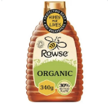 RRP £1251 (Approx. Count 102) spW15X0064z "Rowse Organic Squeezable Honey 340 g MONIN Premium