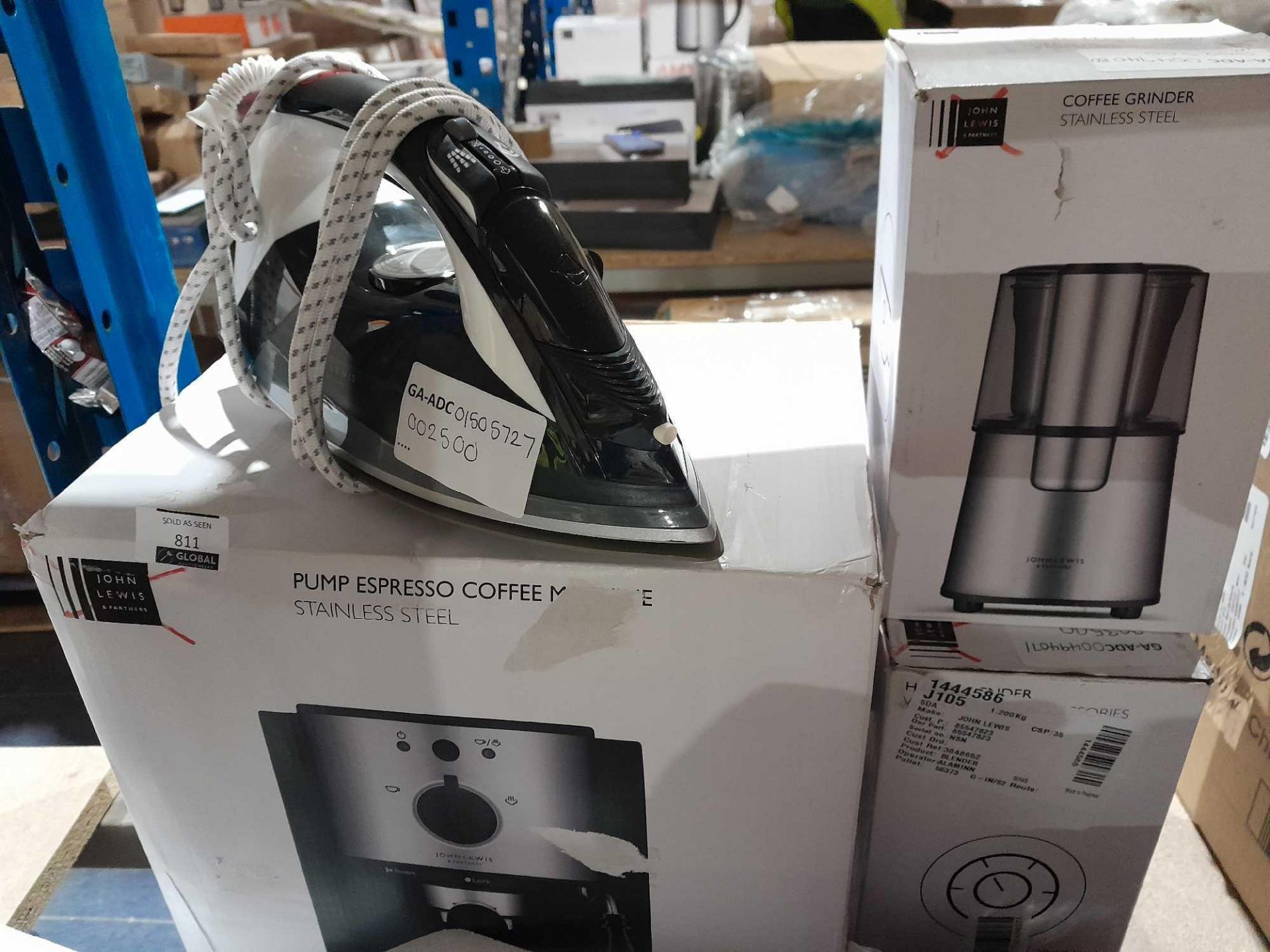 RRP £170 Lot To Contain 4 Assorted Boxed And Unboxed John Lewis Items To Include Pump Espresso Coffe - Image 2 of 2