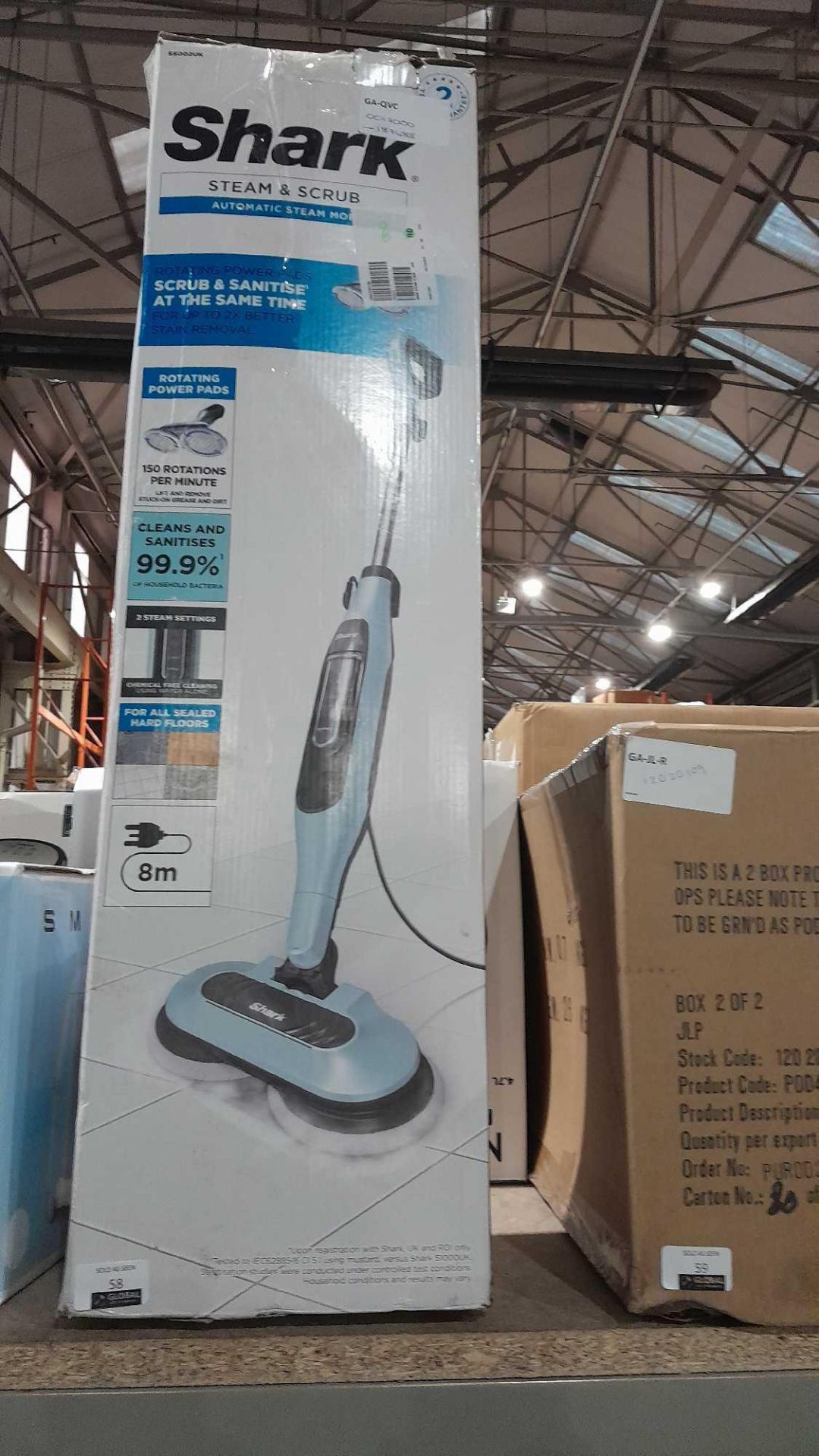 RRP £170 Boxed Shark Automatic Steam And Scrub Steam Mop - Image 2 of 2