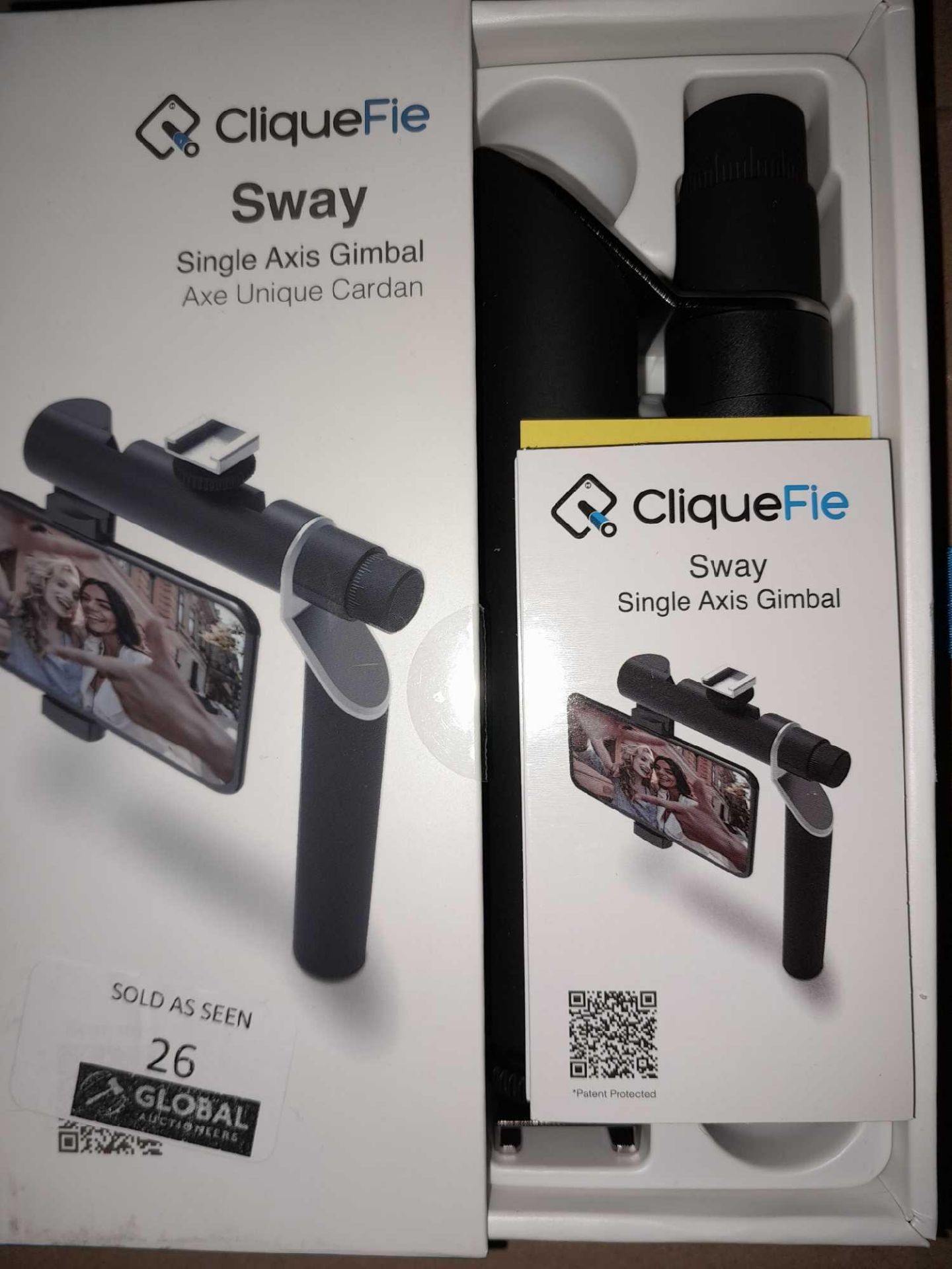 RRP £180 Lot To Contain 3 Boxed Brand New Cliquefie Sway Single Axis Gimbals - Image 2 of 2