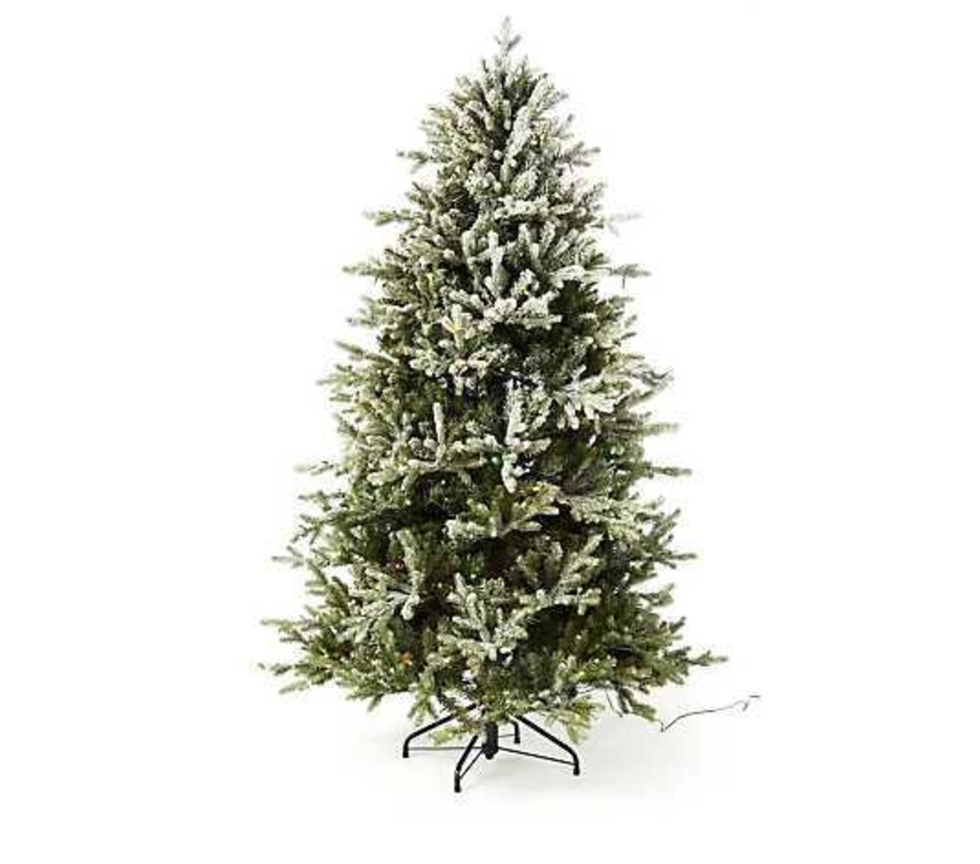 RRP £260 Boxed Santa's Best 116 Function Pre-Lit Gumdrop Auburn Christmas Tree