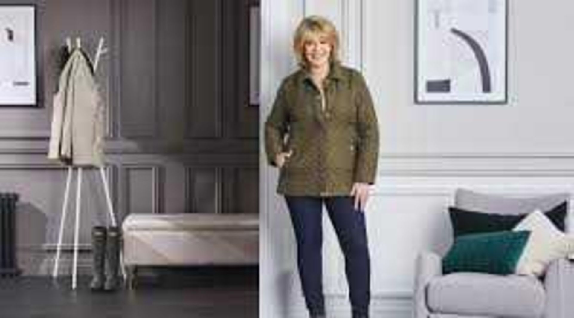 RRP £100 5X Bagged Ruth Langsford Quilted Khaki Coat