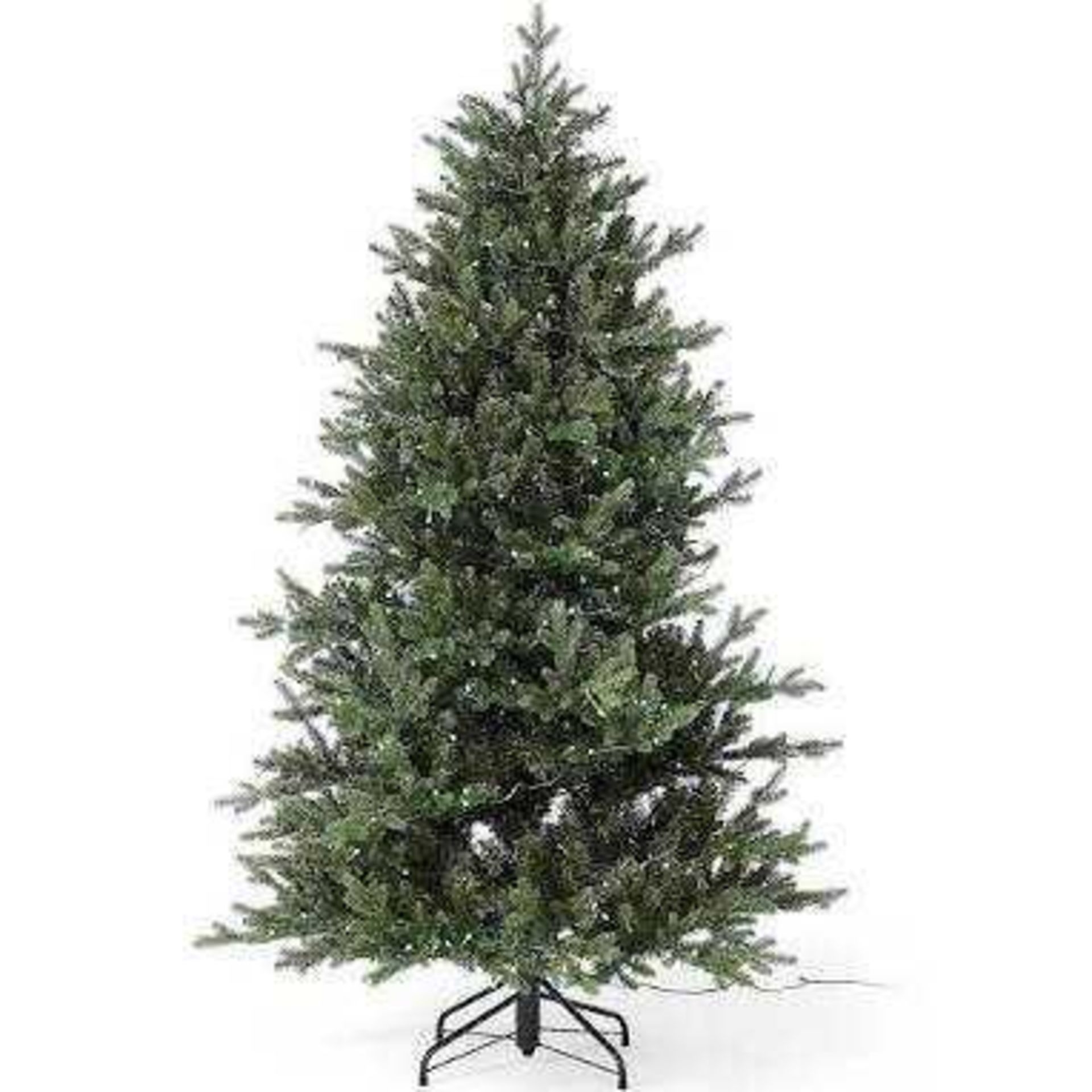 RRP £210 Boxed Santa's Best 116 Function Pre-Lit Gumdrop Auburn Christmas Tree