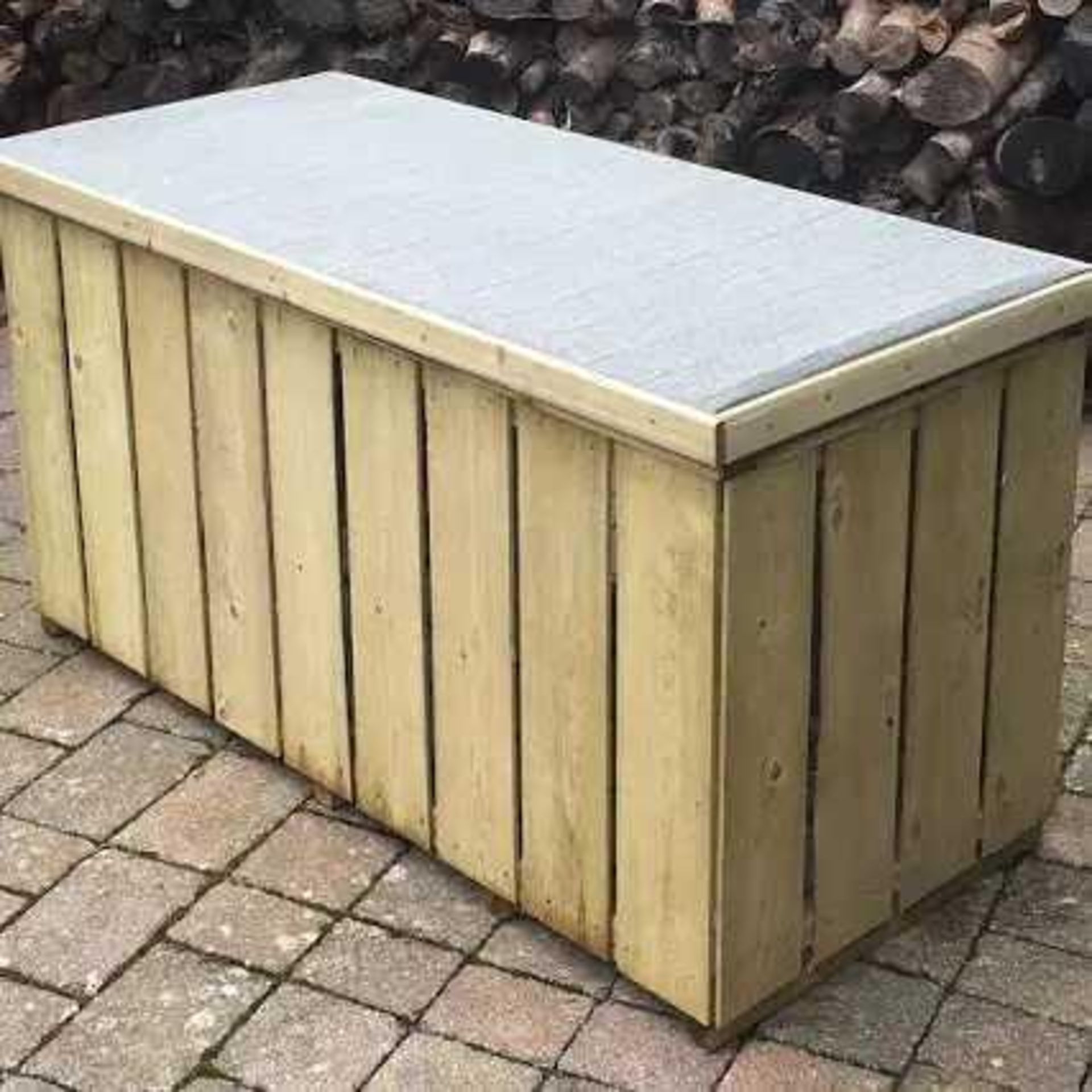 RRP £250 Bagged Ketron 117Cm W X 56Cm D Wood Log Store