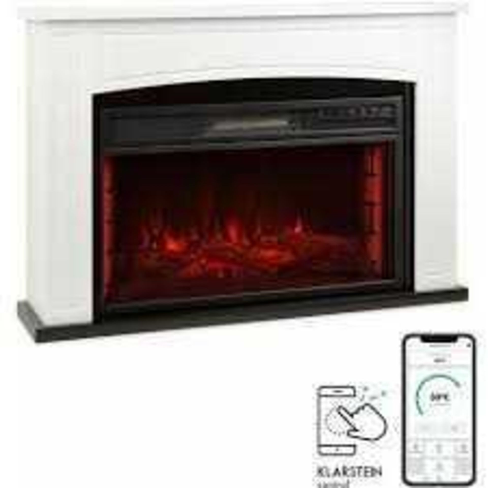 RRP £520 Boxed Dawn Electric Fireplace Mantel