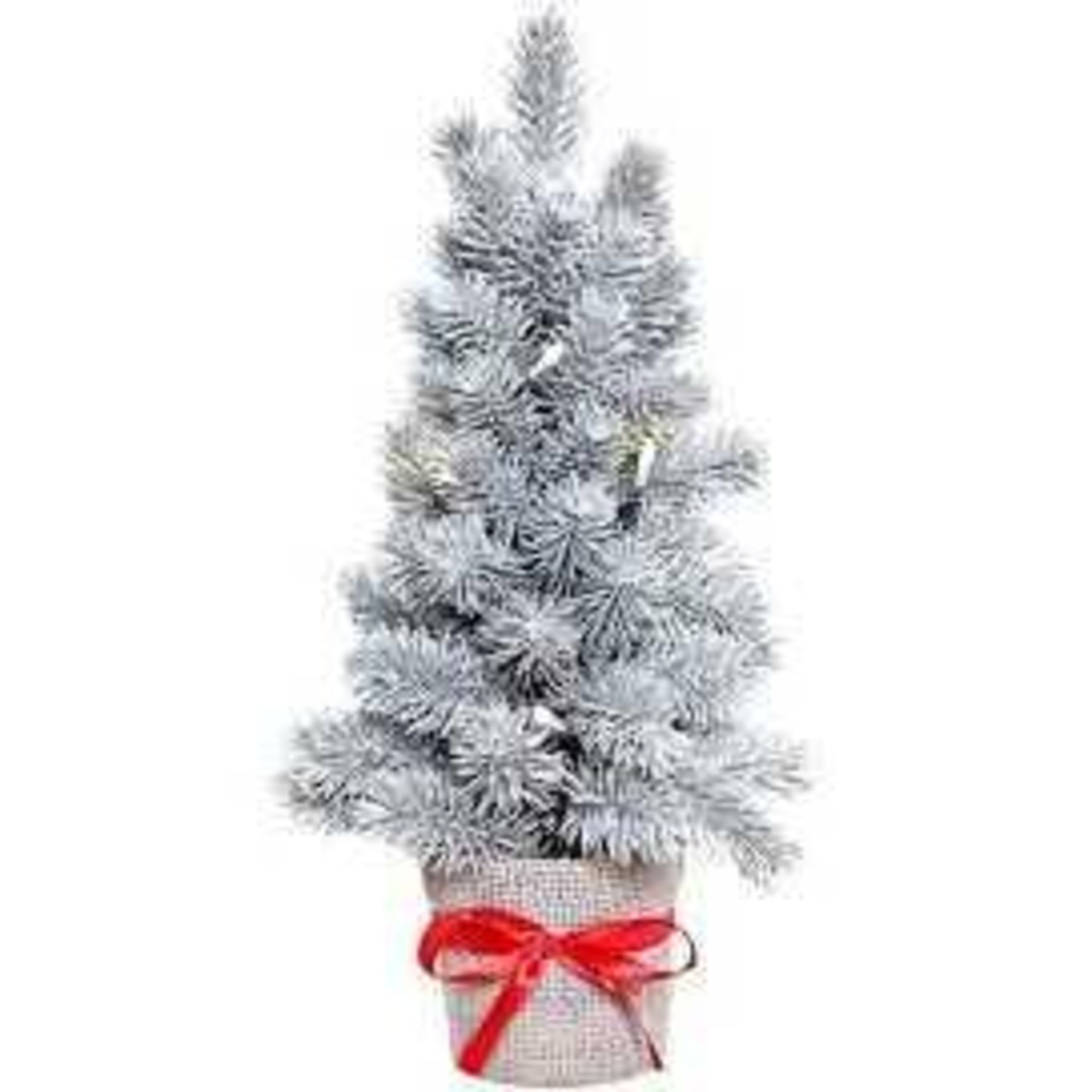 RRP £250 Lot To Contain 10 Boxed Brand New Greenbrokers 50Cm Artificial Silver Christmas Trees