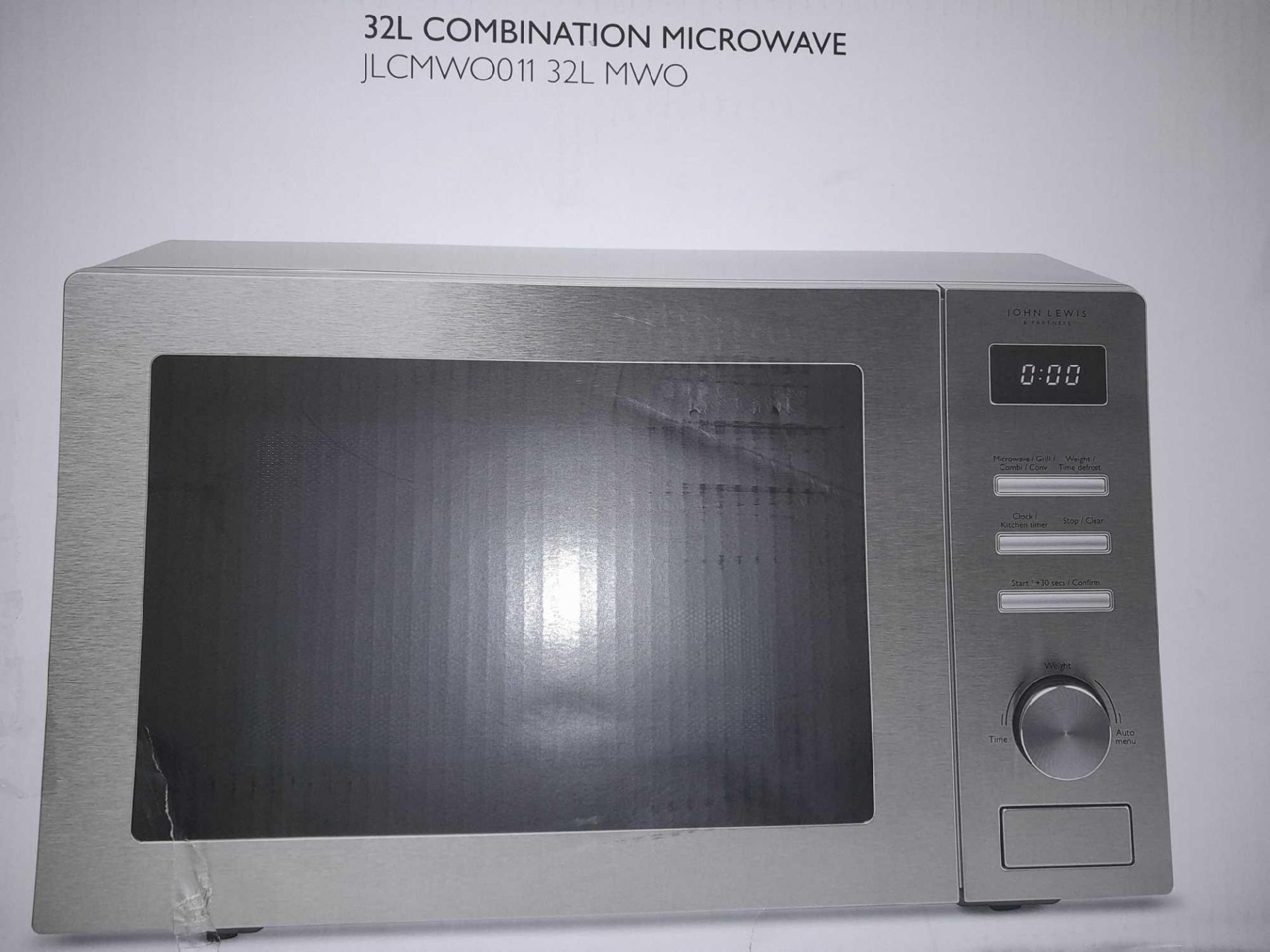 RRP £150 Boxed John Lewis 32L Combination Microwave Jlcmwo011 - Image 2 of 2