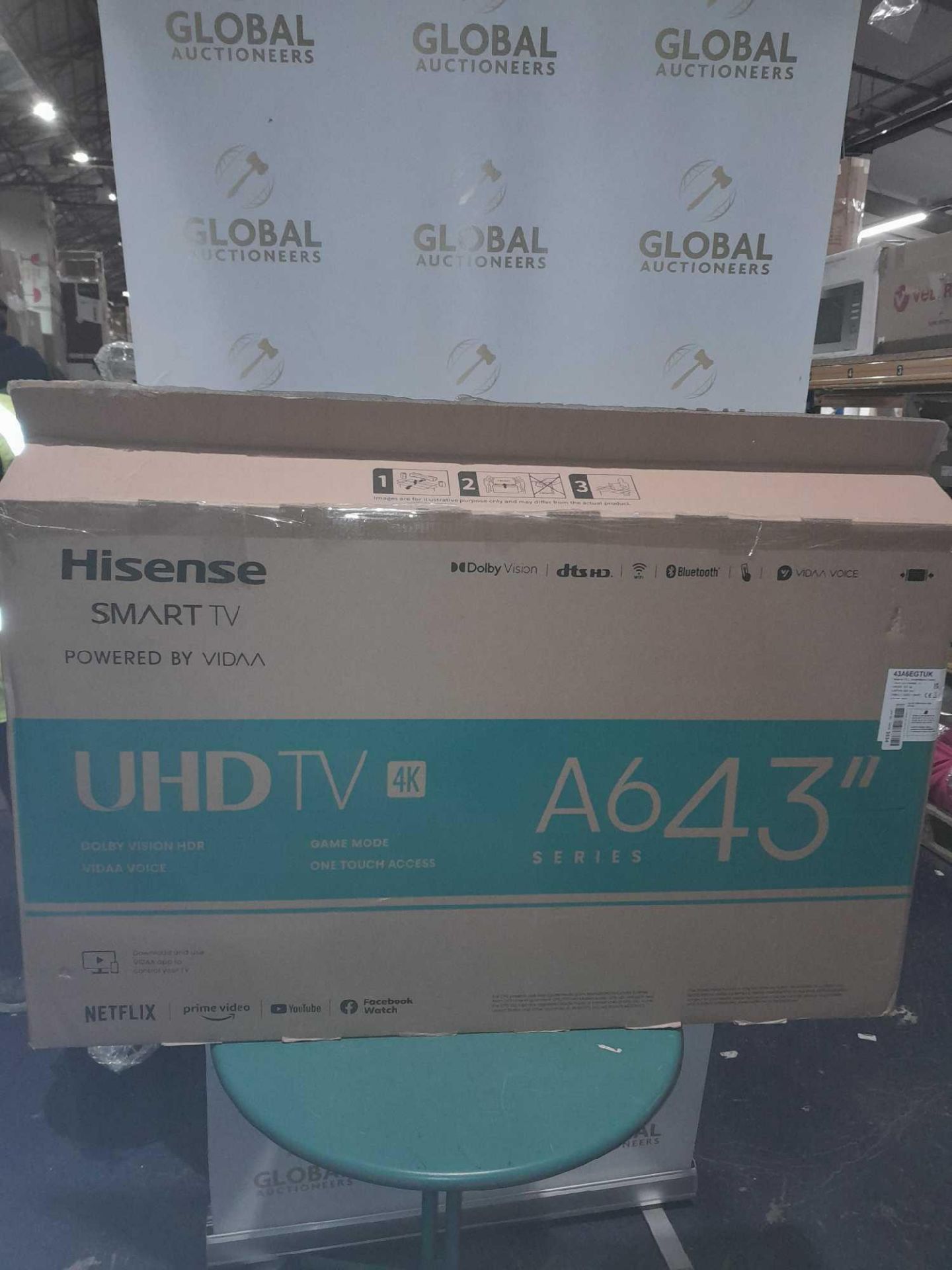 RRP £380 Boxed Hisense 43A4Egtuk (32 Inch) Hd Smart Tv, - Image 2 of 2