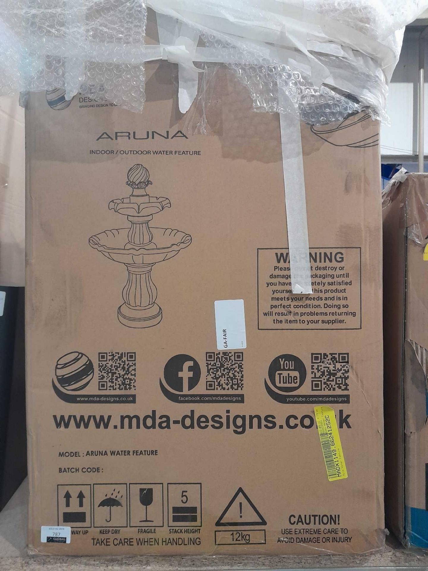 RRP £250 Boxed Aruna Nyla Indoor Outdoor Water Feature - Image 3 of 4