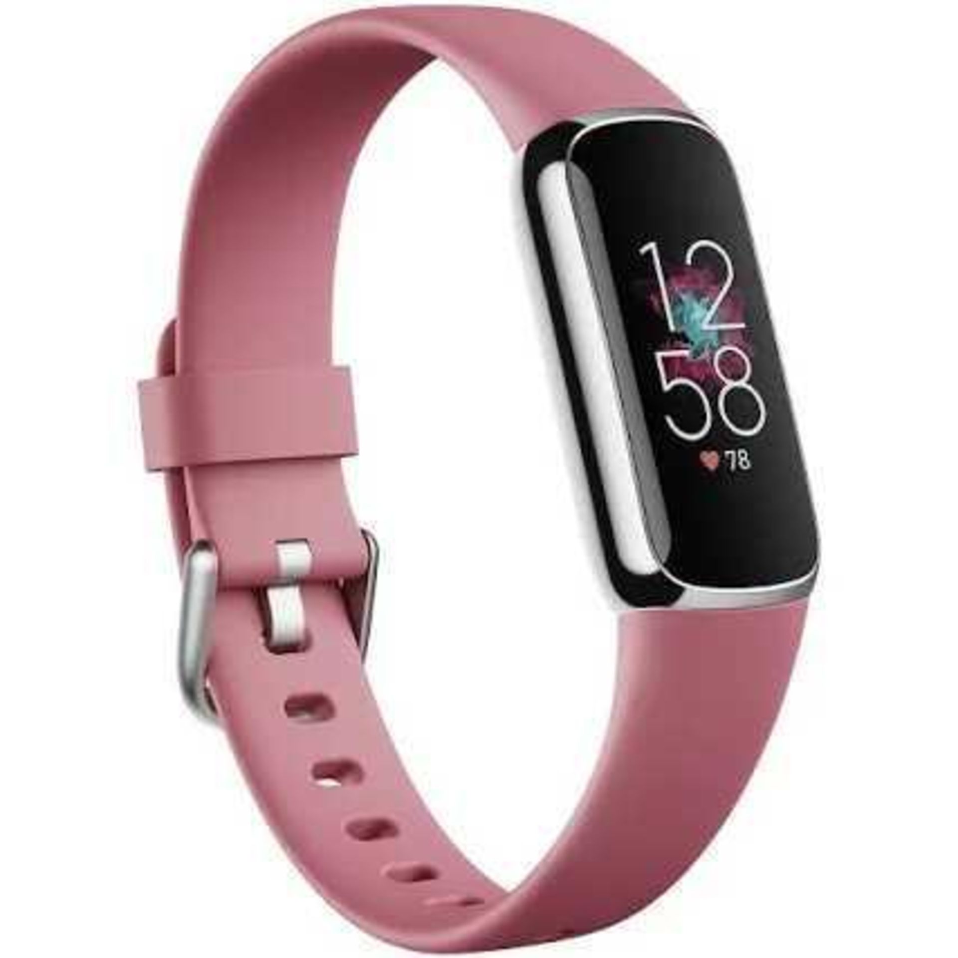 RRP £90 Boxedfitbit Luxe - Orchid Platinum