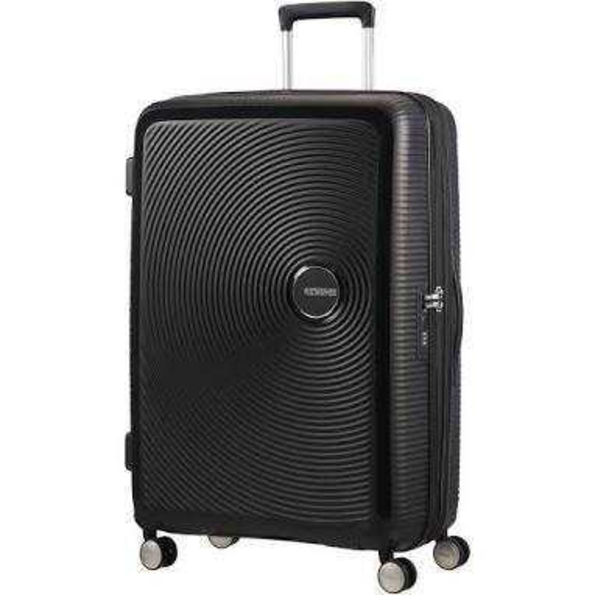 RRP £170 Boxed American Tourister Airconic, 77Cm, 4-Wheel Large Suitcase, Onyx Black