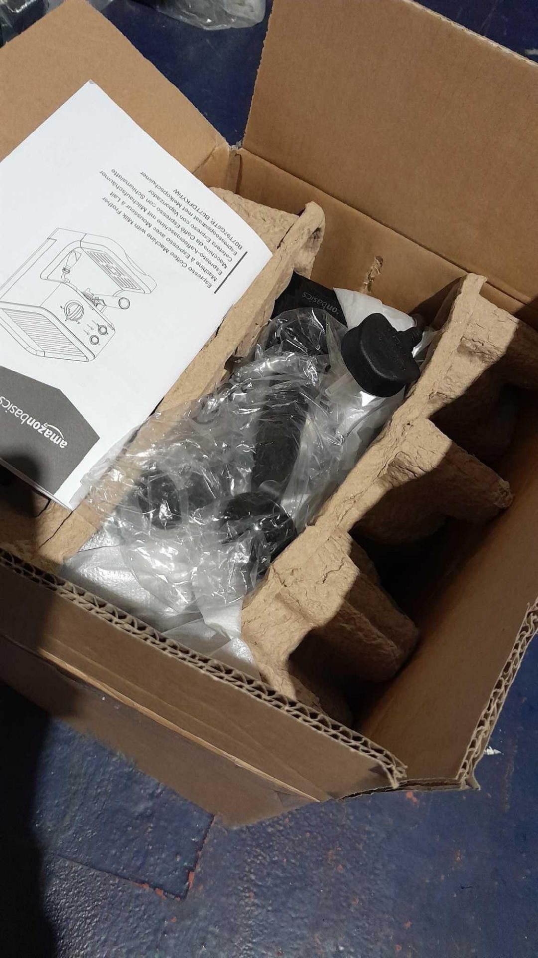 RRP £200 Lot To Contain 2 Boxed Amazon Basics Espresso Coffee Machine With Milk Frother(New) - Image 2 of 2