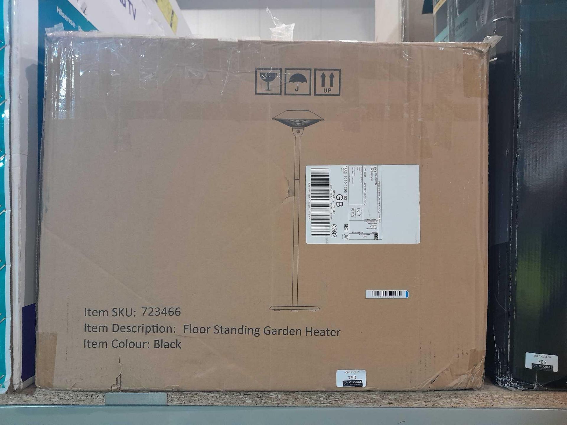 RRP £190 Boxed Innovators Floor Standing Garden Heater - Image 2 of 2