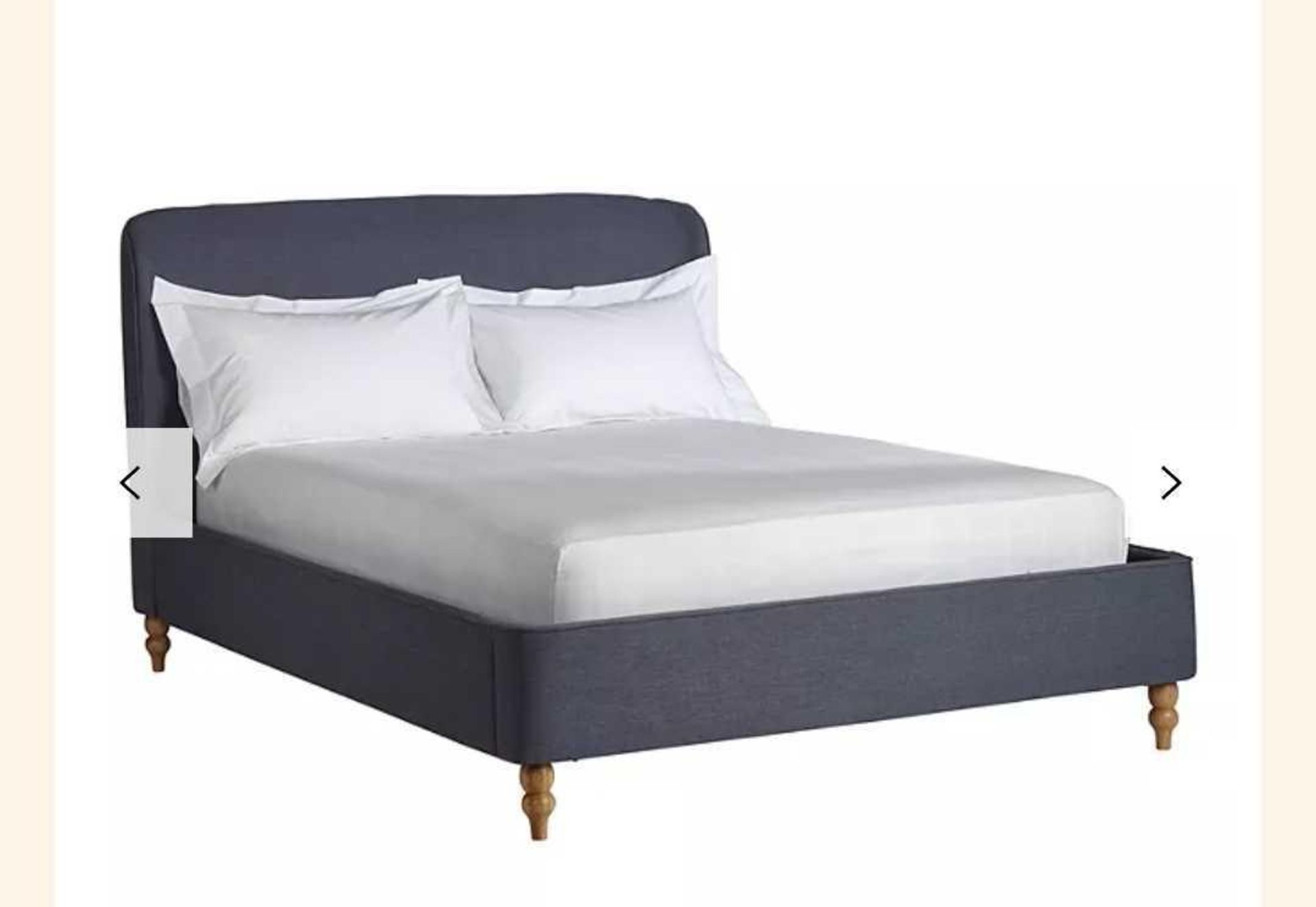 RRP £800 Boxed John Lewis Croft Collection 150Cm Skye Grey Bed (Grade B) - Image 2 of 3