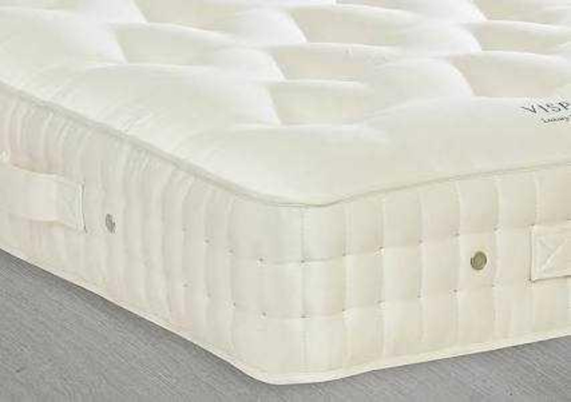 RRP £1750 Bagged Vispring 180X200Cm J. Marshall By Vispring No.4 Pillow Top Pocket Spring Mattress,