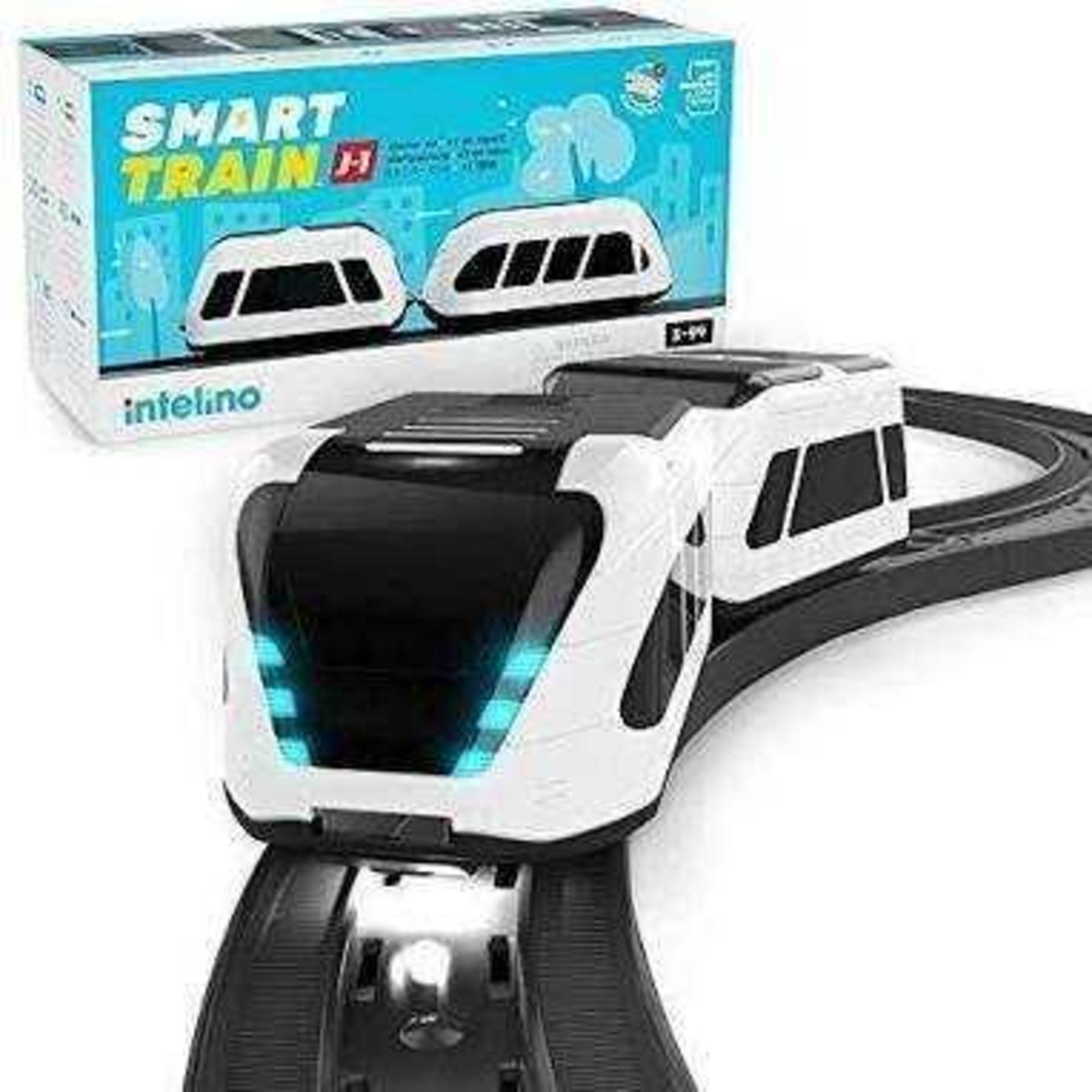 RRP £130 Boxed Intelino J-1 Smart Train Starter Set - Robot Toy Train That Teaches Coding Through Pl