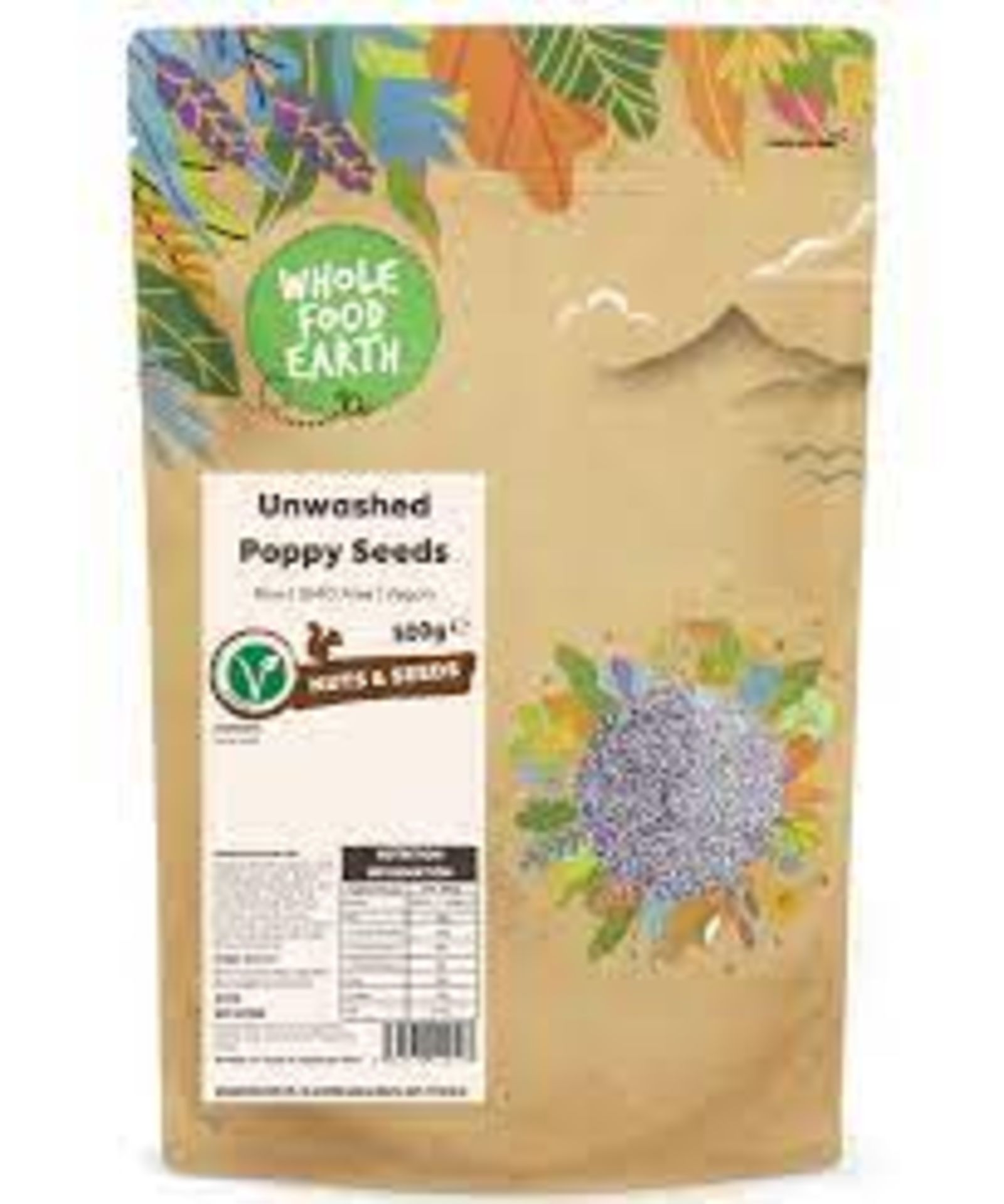 RRP £2500 (Aprox Count 200) Pallet To Contain Wholefood Earth Gmo-Free Unwashed Poppy Seeds,