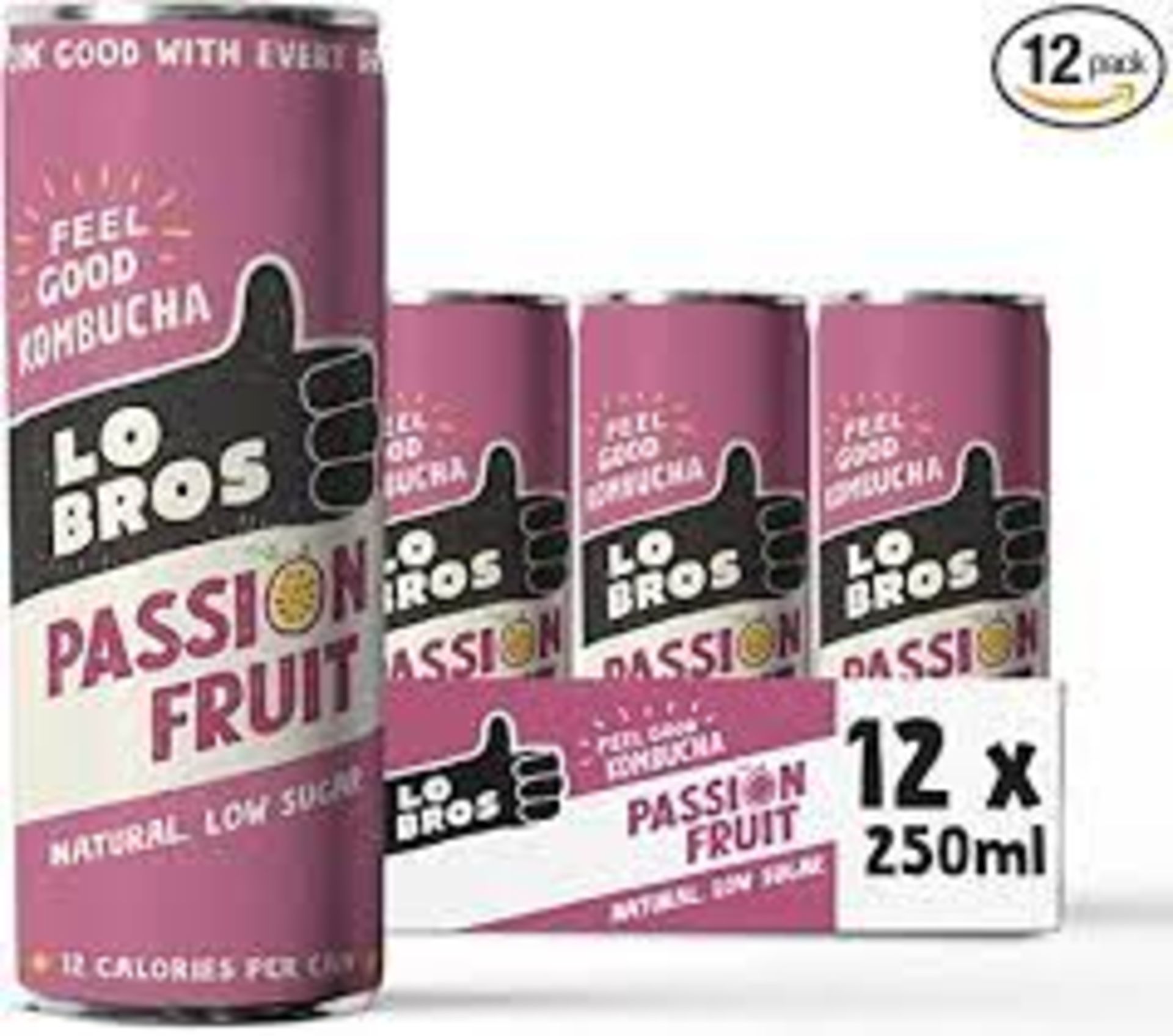 RRP £2465 (Approx. Count 333) Spw0Z81372N Lo Bros - Passionfruit Kombucha - Organic Vegan