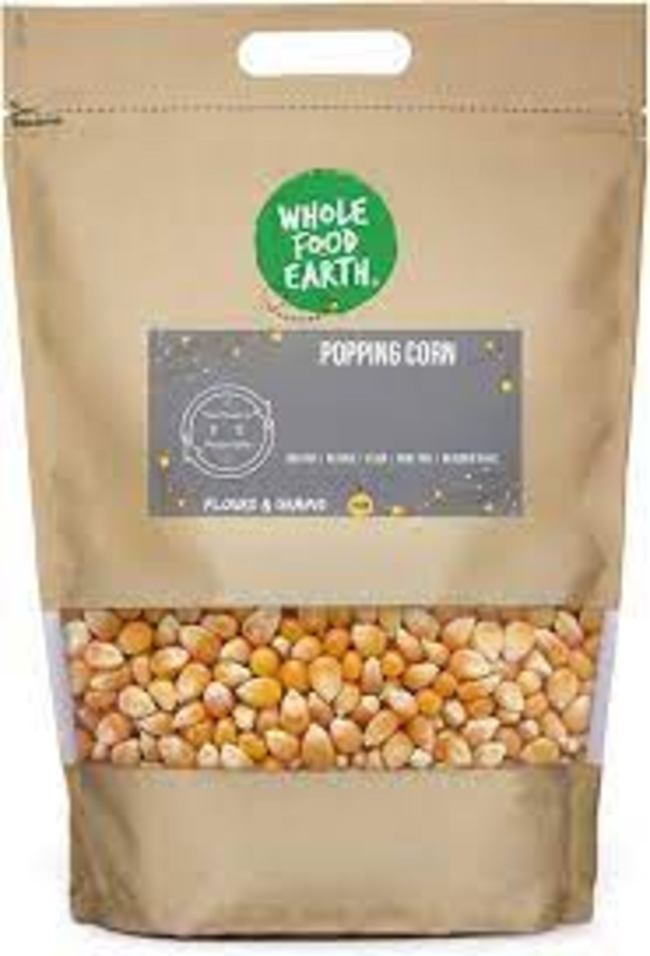 RRP £1166 (Approx. Count 130) Spw14D5124N Wholefood Earth Popping Corn 1Kg | Gmo Free | Natural |