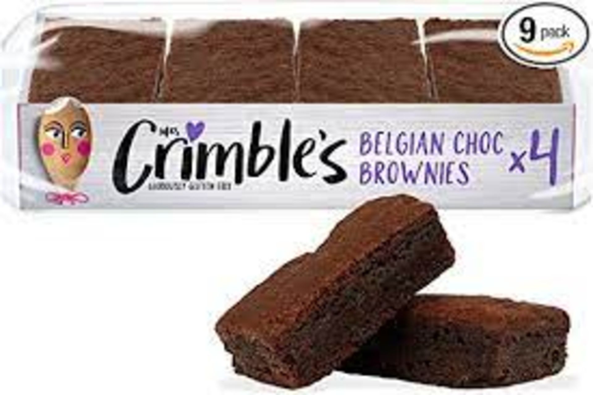 RRP £1054 (Approx. Count 112) Spscj21Kdqv ""Mrs Crimble'S Gluten Free Double Choc Brownies,