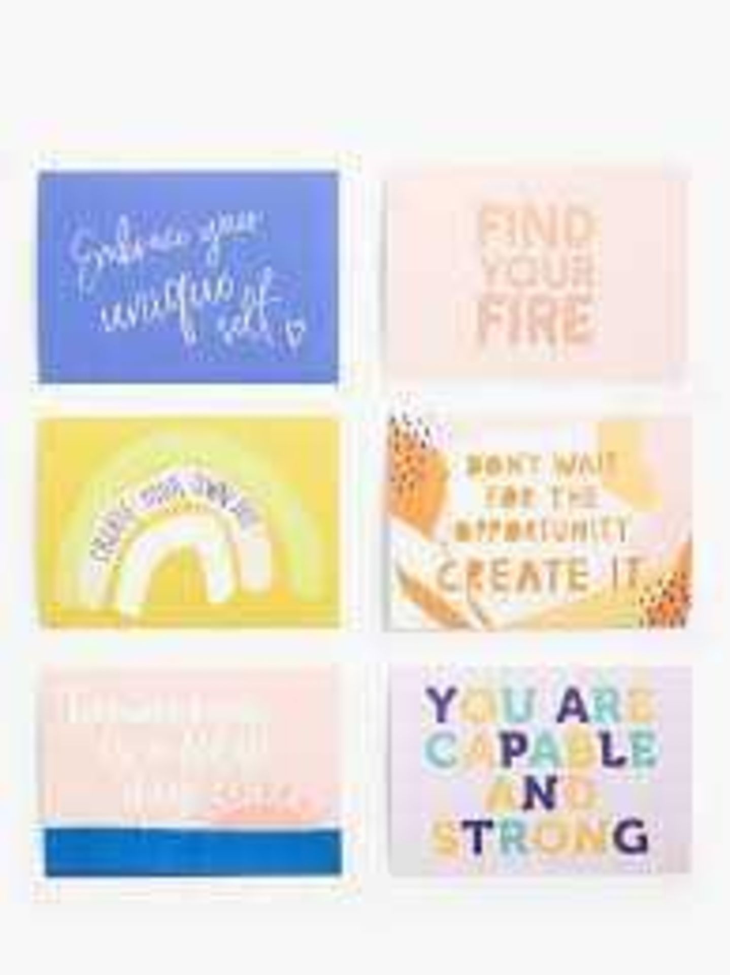 RRP £420 John Lewis 41X Positive Affirmation Cards Set Of 20. Different Designs. (Condition
