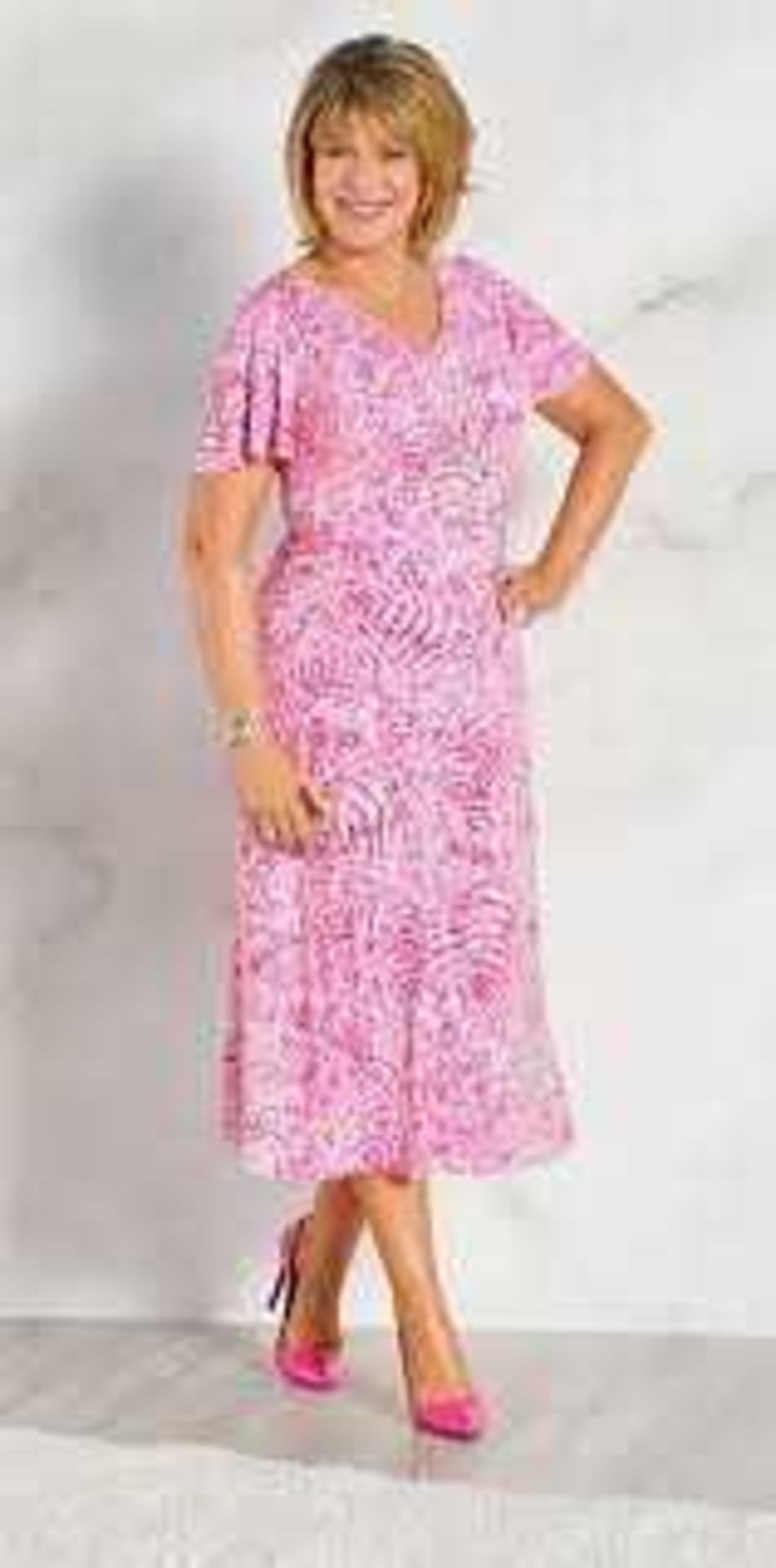 RRP £200 Ruth Langsford 5X Dress. Pink. Bagged/Checked. (Like New) (T)(Condition Reports Available