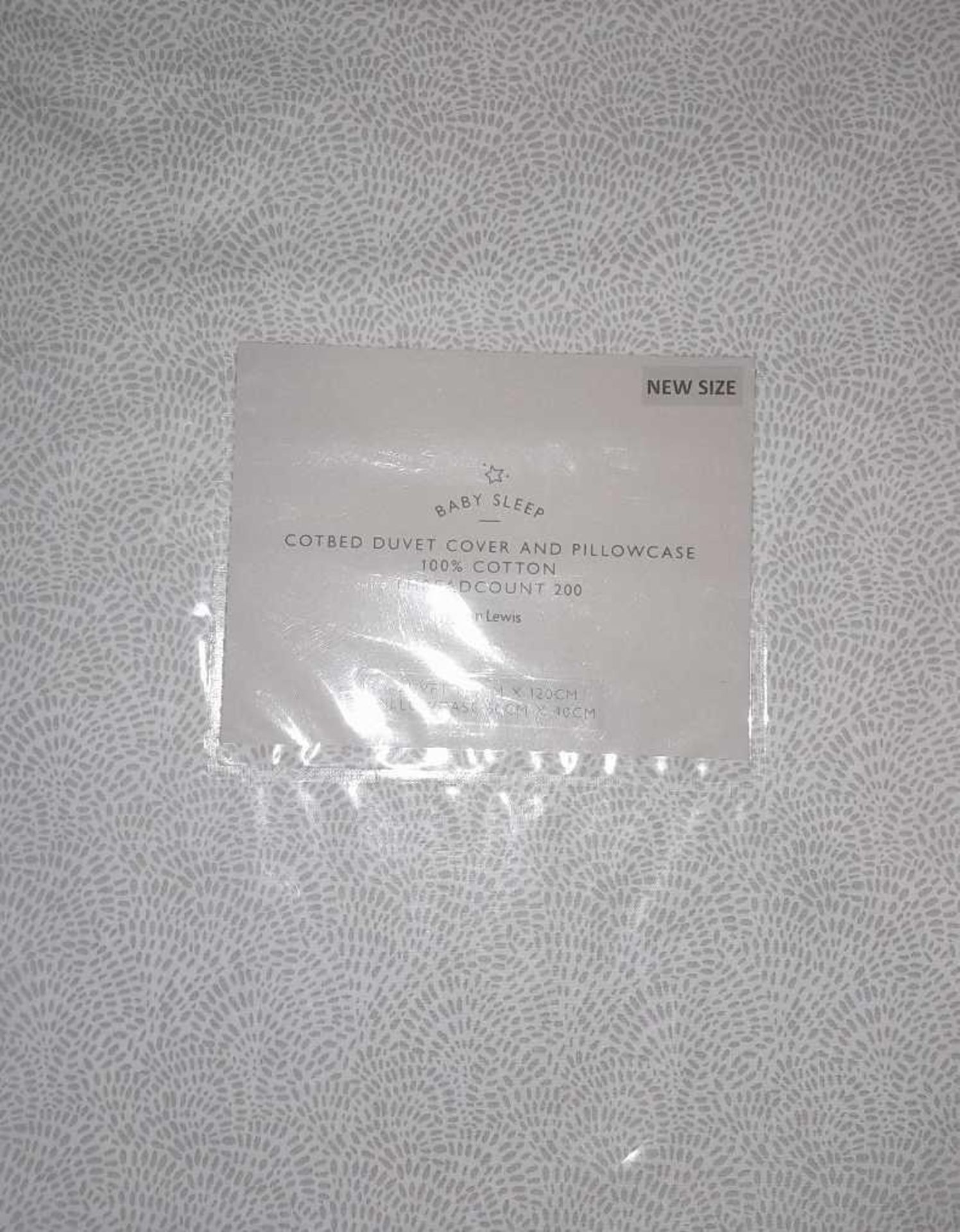 RRP £675 Lot To Contain Approx. 27X Savanna Geo Cotbed Duvet Sets (New)(M)(Condition Reports