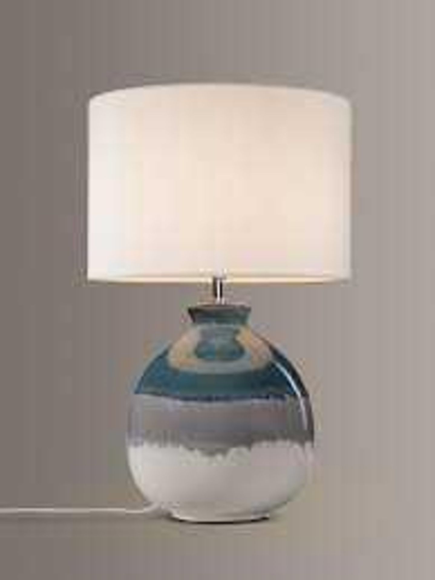 RRP £130 Boxed John Lewis Martha Ceramic Base Table Lamp