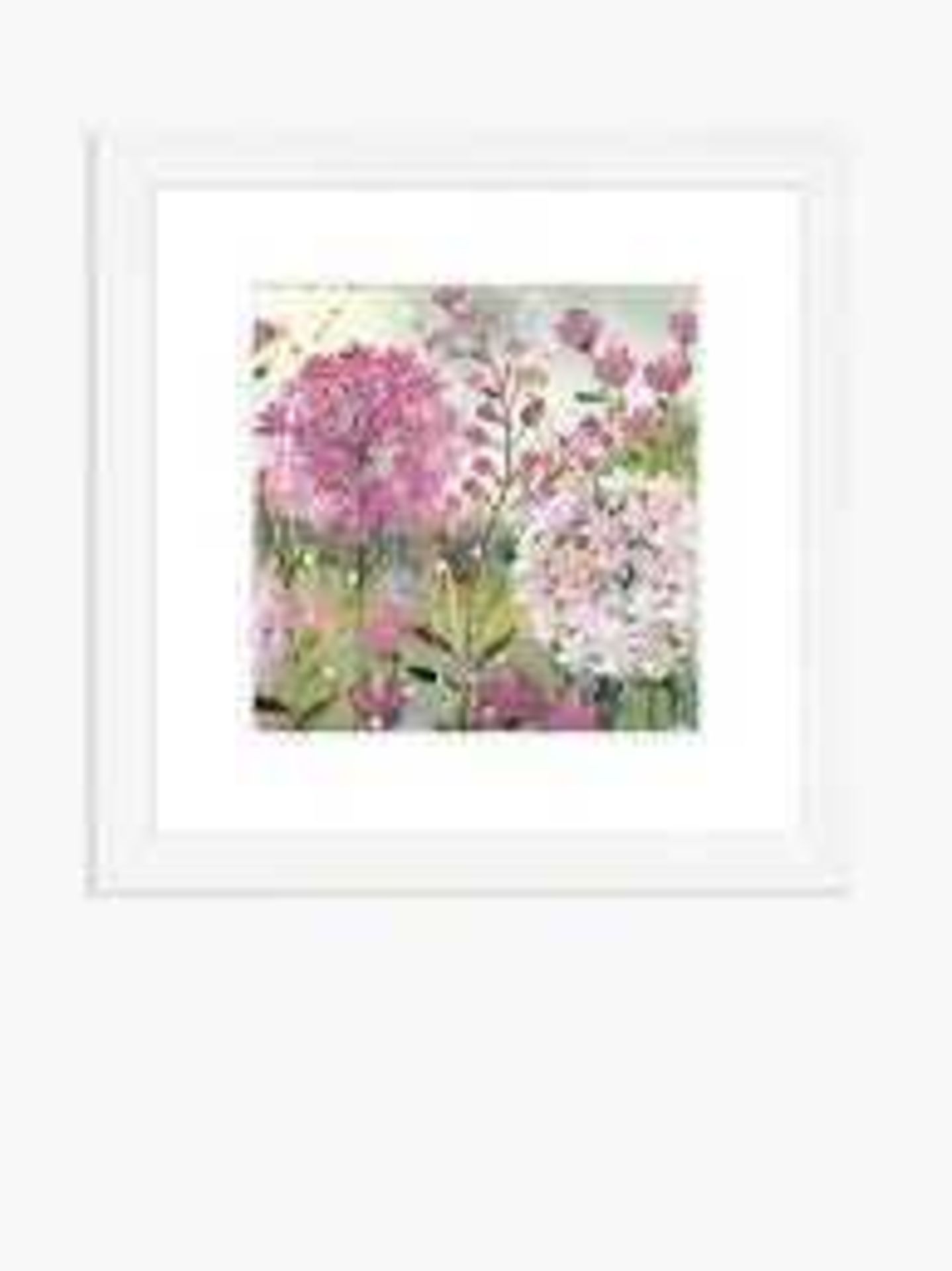 RRP £70 The Stupell Home Decor I Love Us Flowers And Glasses Framed Print