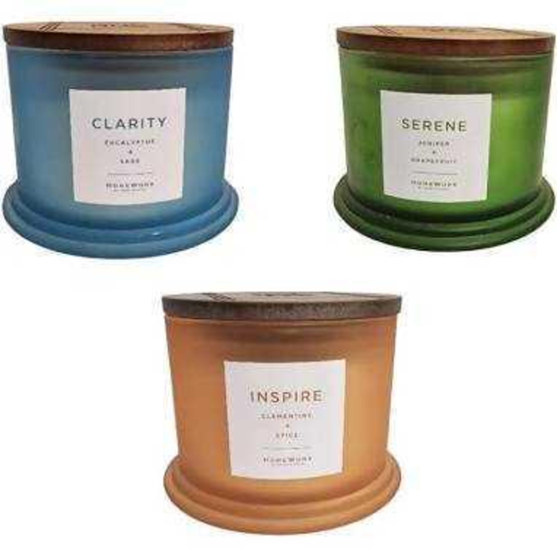 RRP £200 Lot To Contain 4 Boxed Brand New Sets Of 3 Homeworx By Harry Slatkin Scented Candles