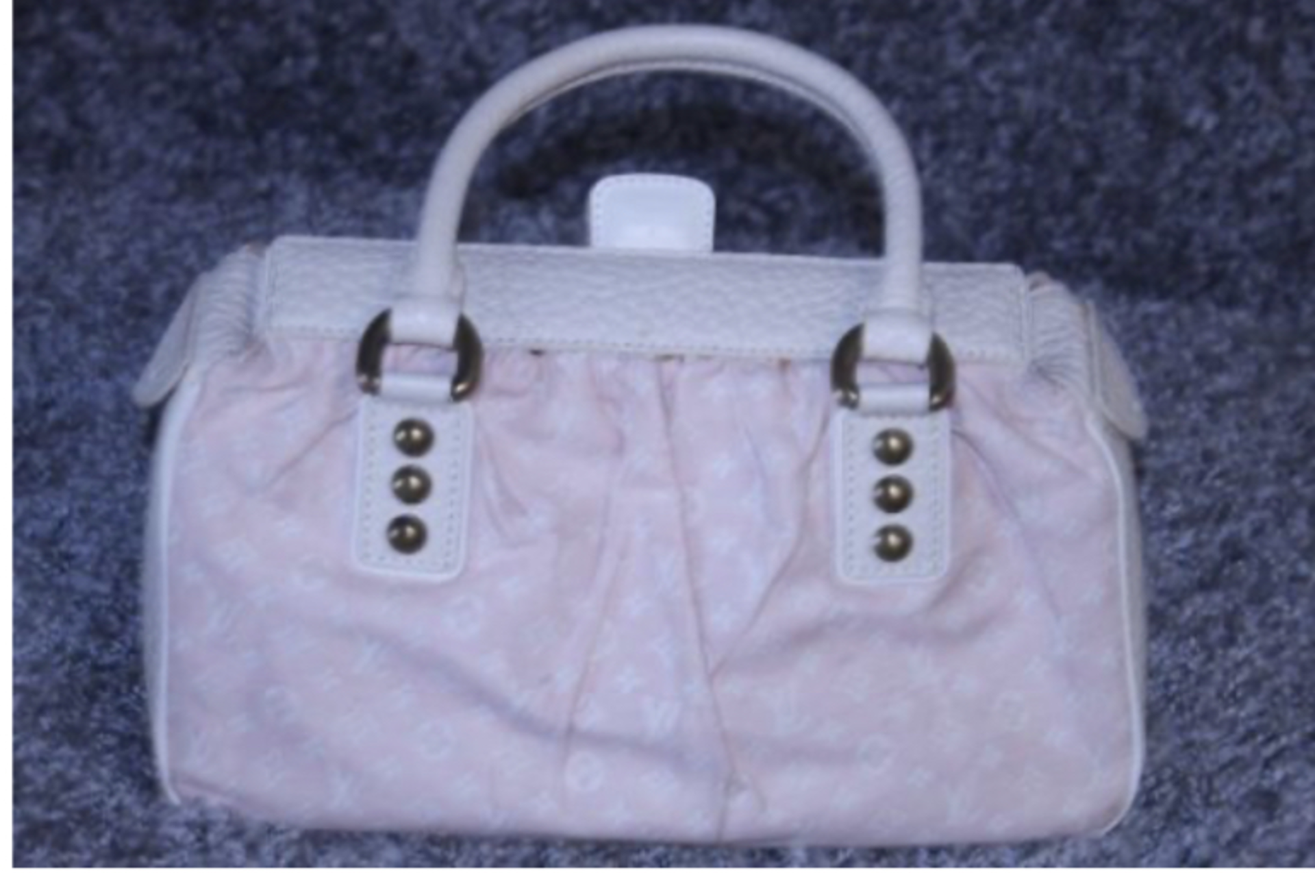 RRP £1170 Louis Vuitton Trapeze Handbag Beige Monogram Canvas, 30x17x14cm (No VAT on the hammer,