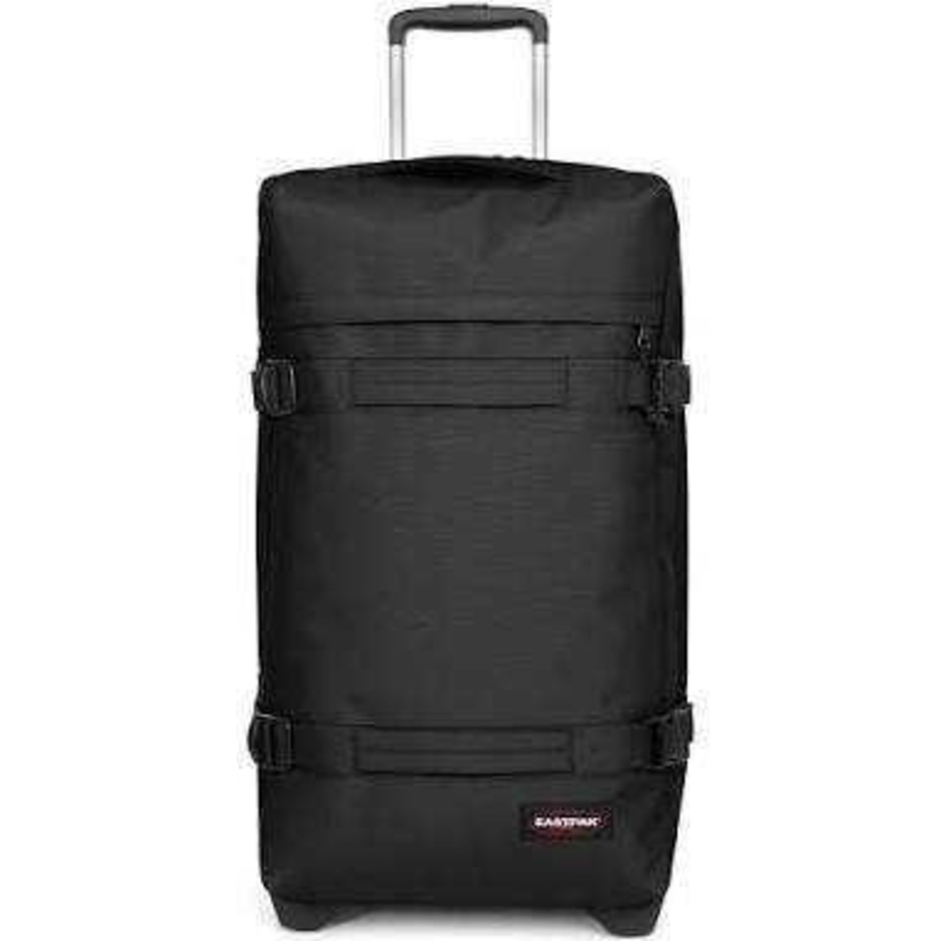 RRP £160 Eastpak Transit 2 Wheel 79Cm Large Black Suitcase (Used) (P)