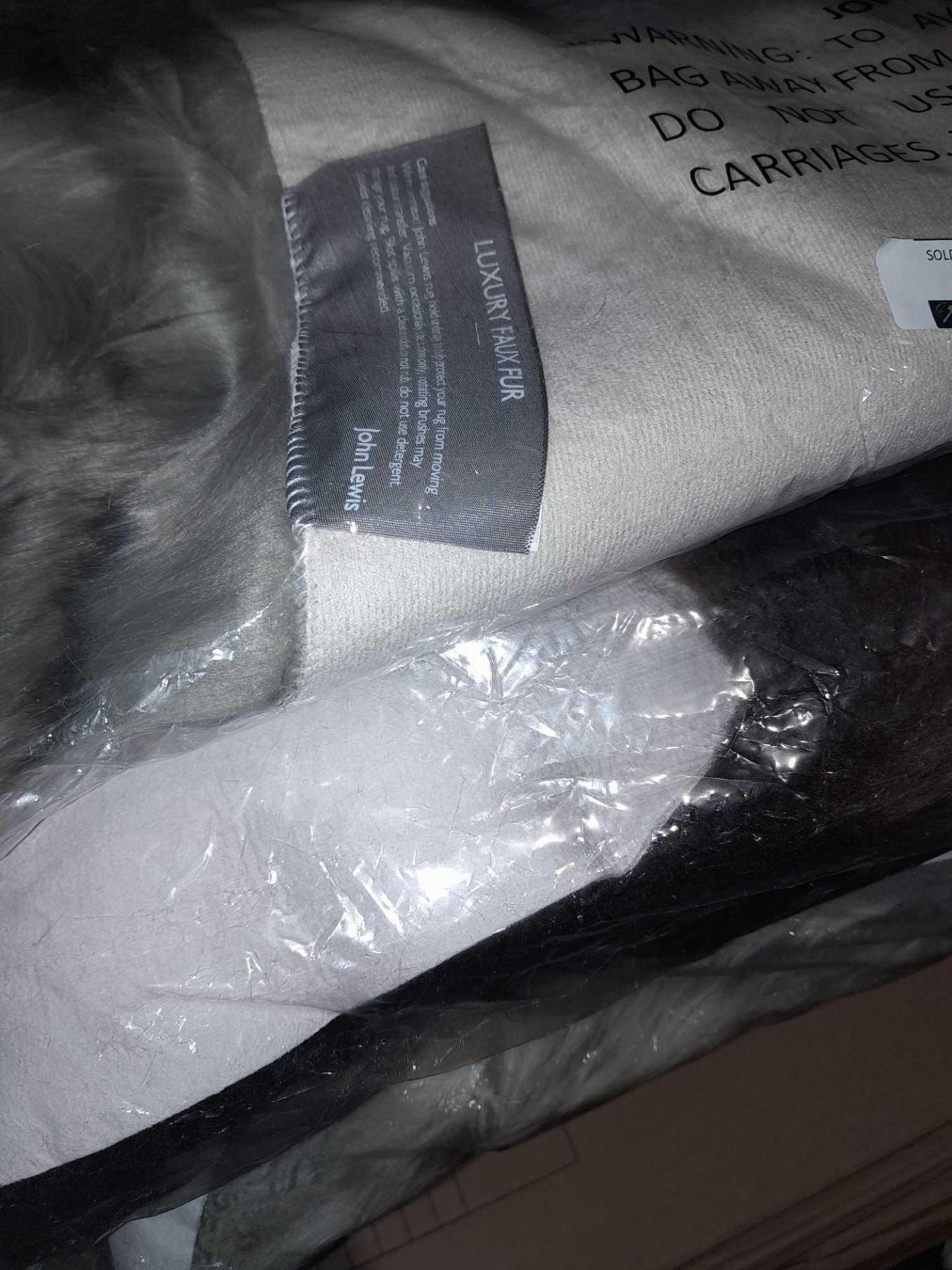 RRP £150 Lot To Contain 3 Bagged Assorted Sized John Lewis Luxury Sheepskin Rugs - Image 3 of 3