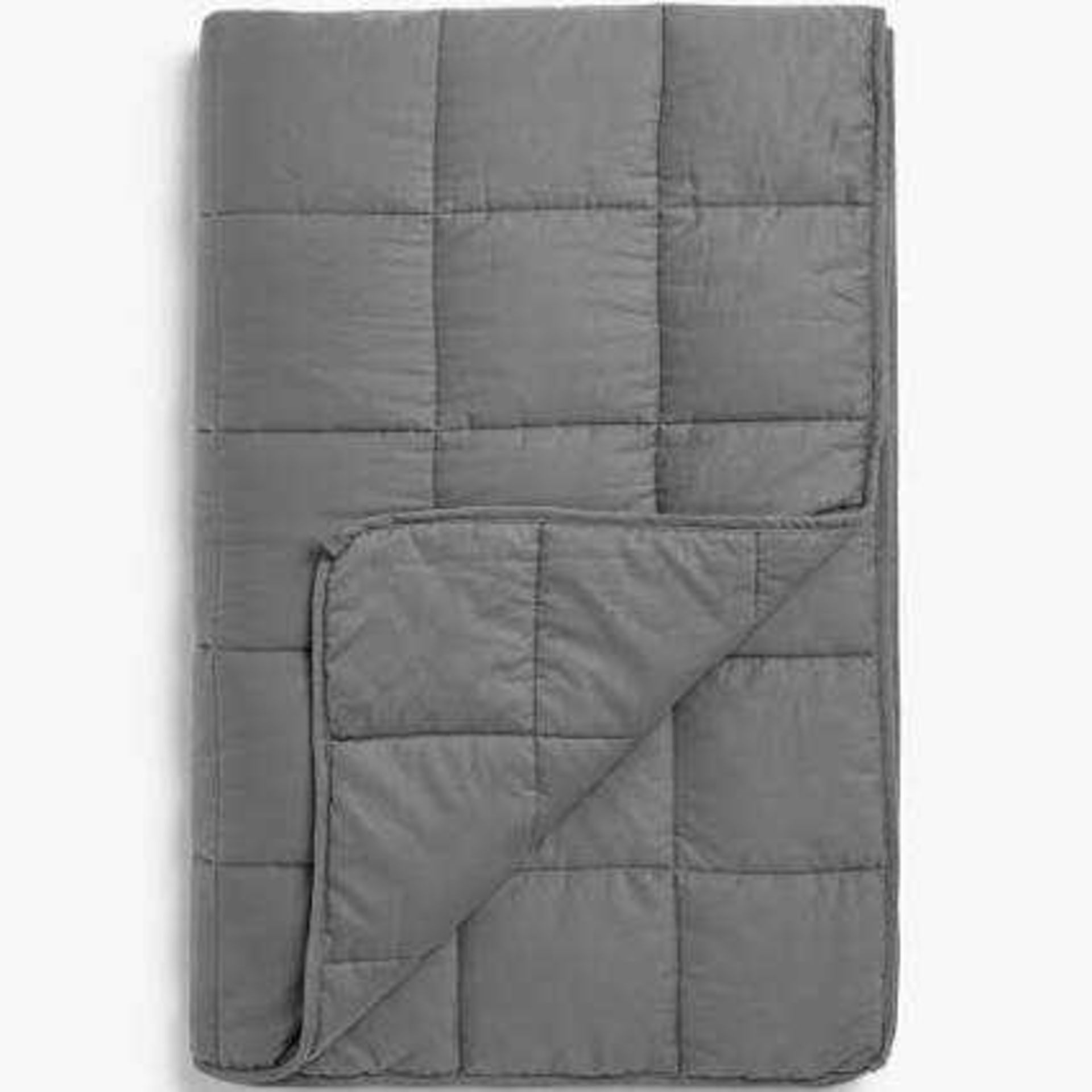 RRP £135 Boxed John Lewis Synthetic Collection 150X200Cm 7Kg Weighted Blanket (Like New) (P)