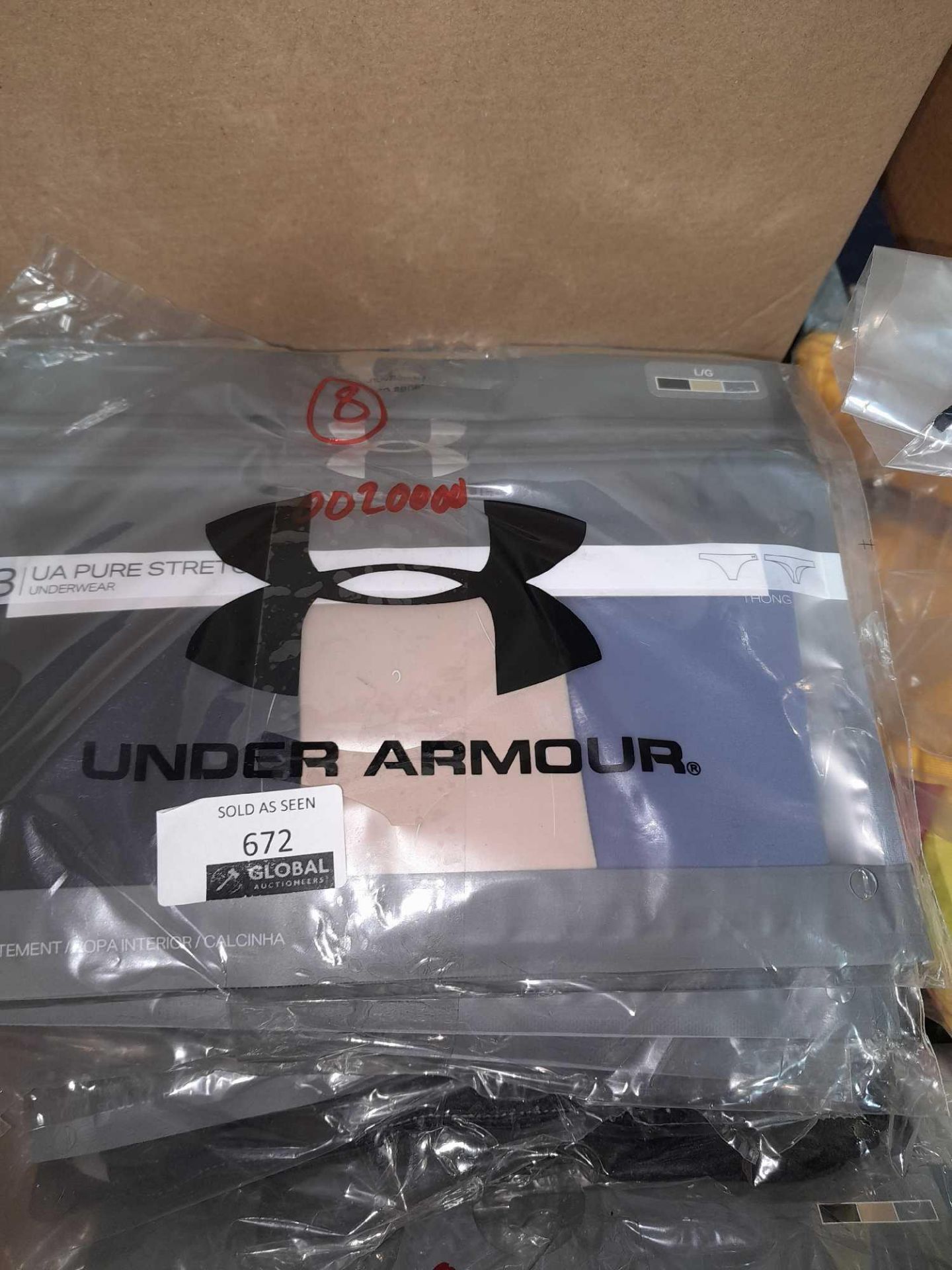 RRP £260 Lot To Contain 13 Assorted Under Armour Items, Thong Sets Of 3 & Shorts - Image 2 of 2