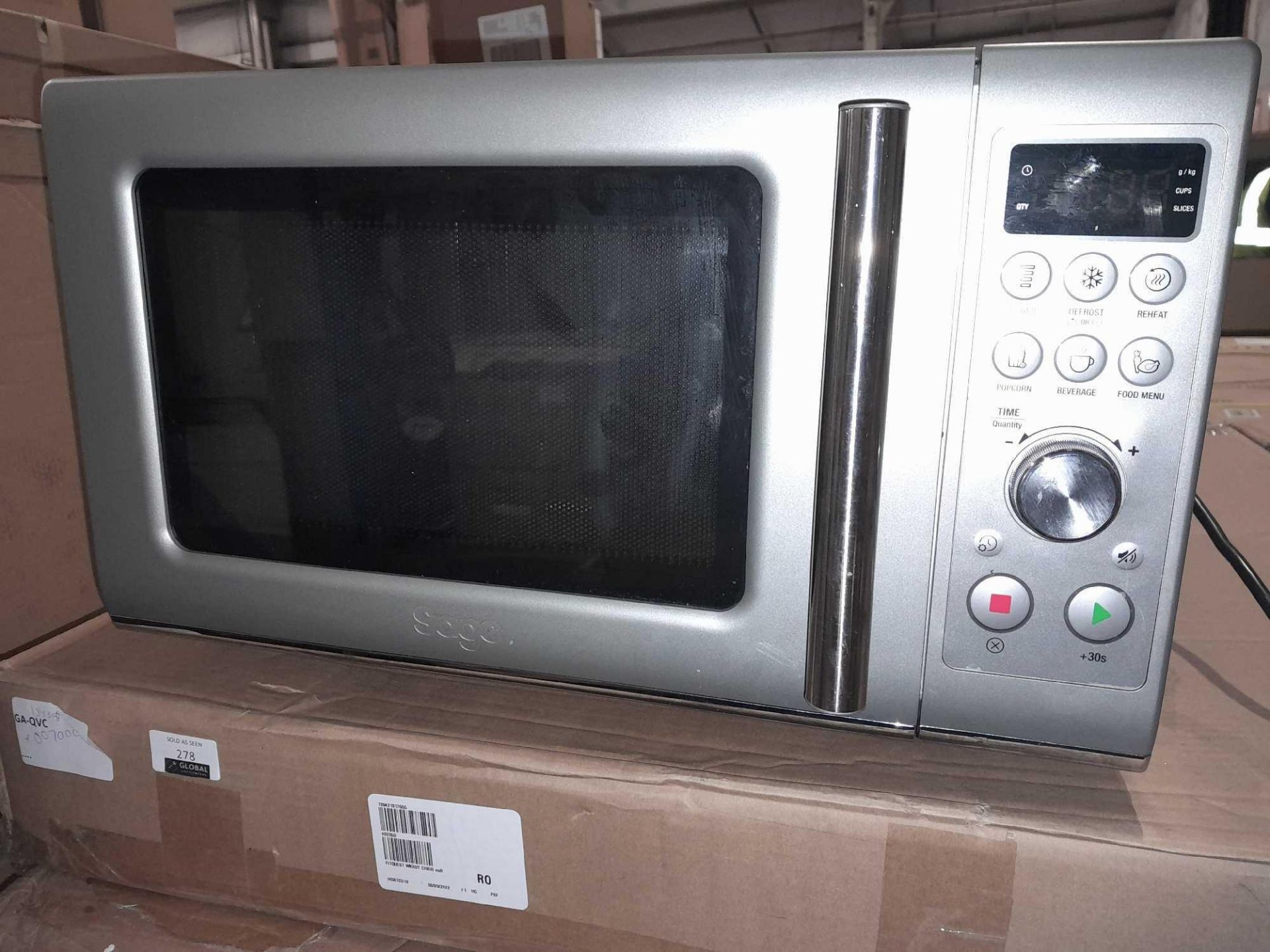 RRP £180 Boxed Sage Sm0650 Compact Wave Microwave - Image 2 of 2