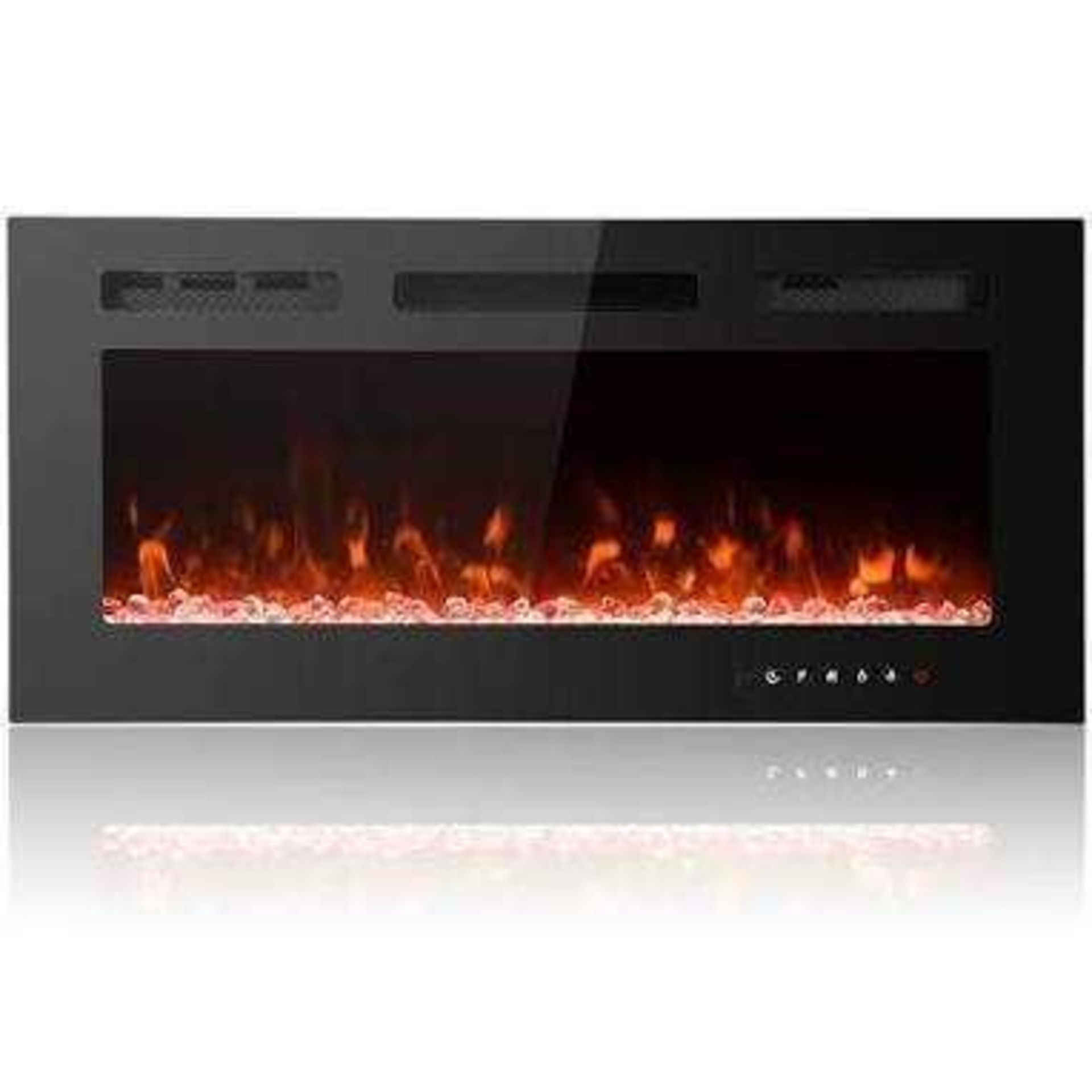 RRP £230 Boxed Ultra Thin Electric Low Noise Fireplace