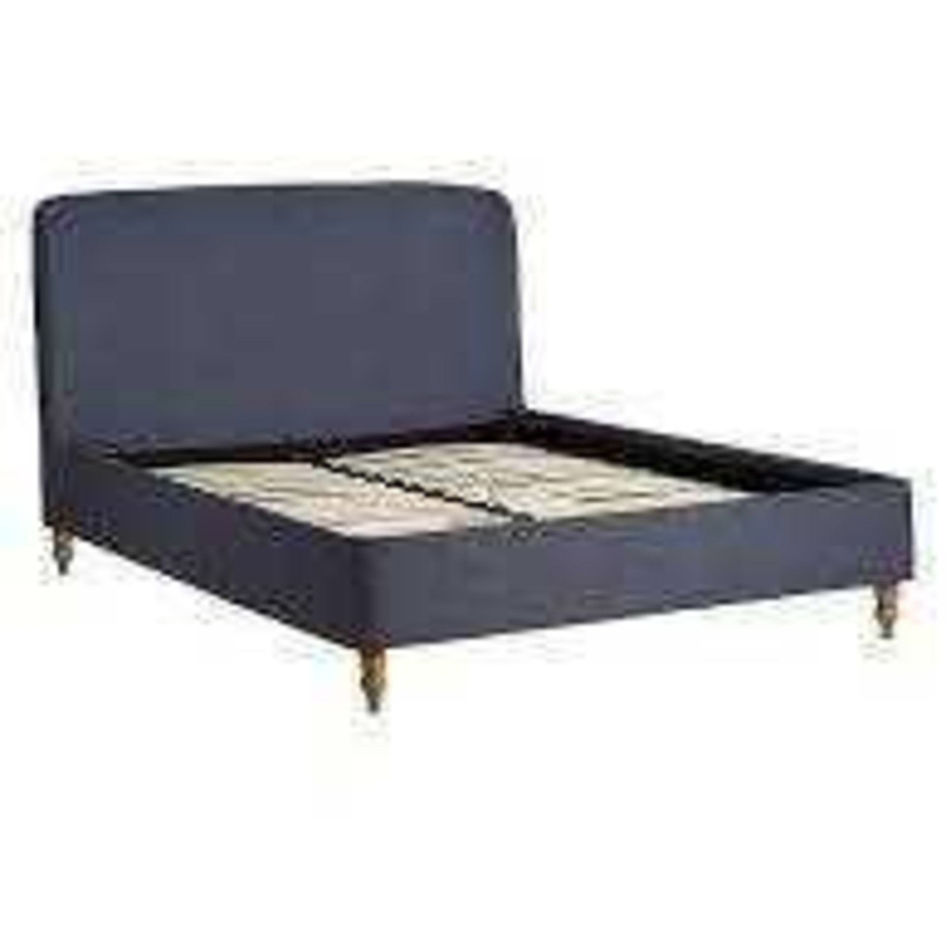 RRP £800 Boxed John Lewis Croft Collection 150Cm Skye Grey Bed (Grade B) (3039020) (P)(Condition