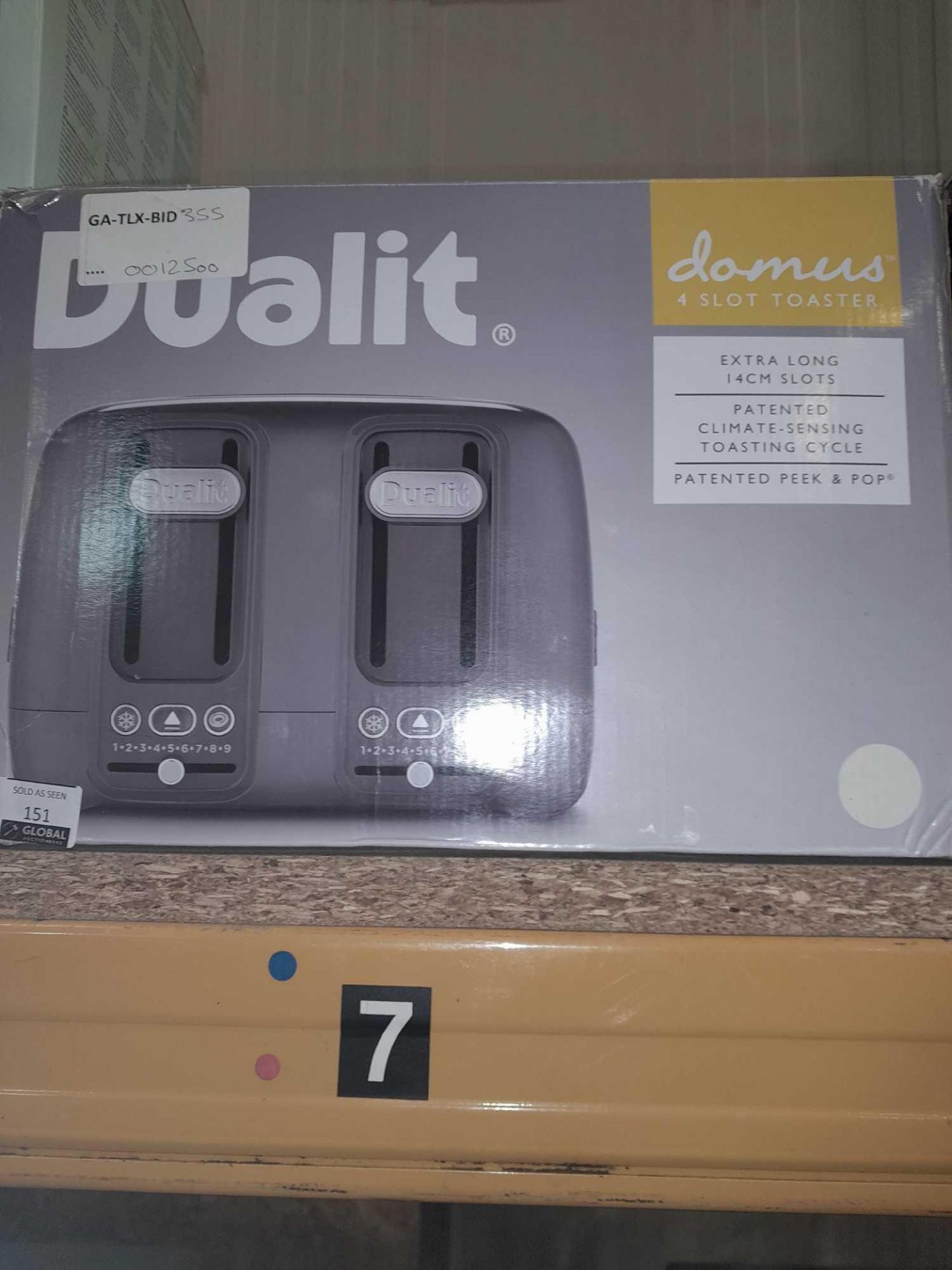 RRP £125 Boxed Dualit Domus 4 Slice 14Cm Slot Toaster - Image 2 of 2