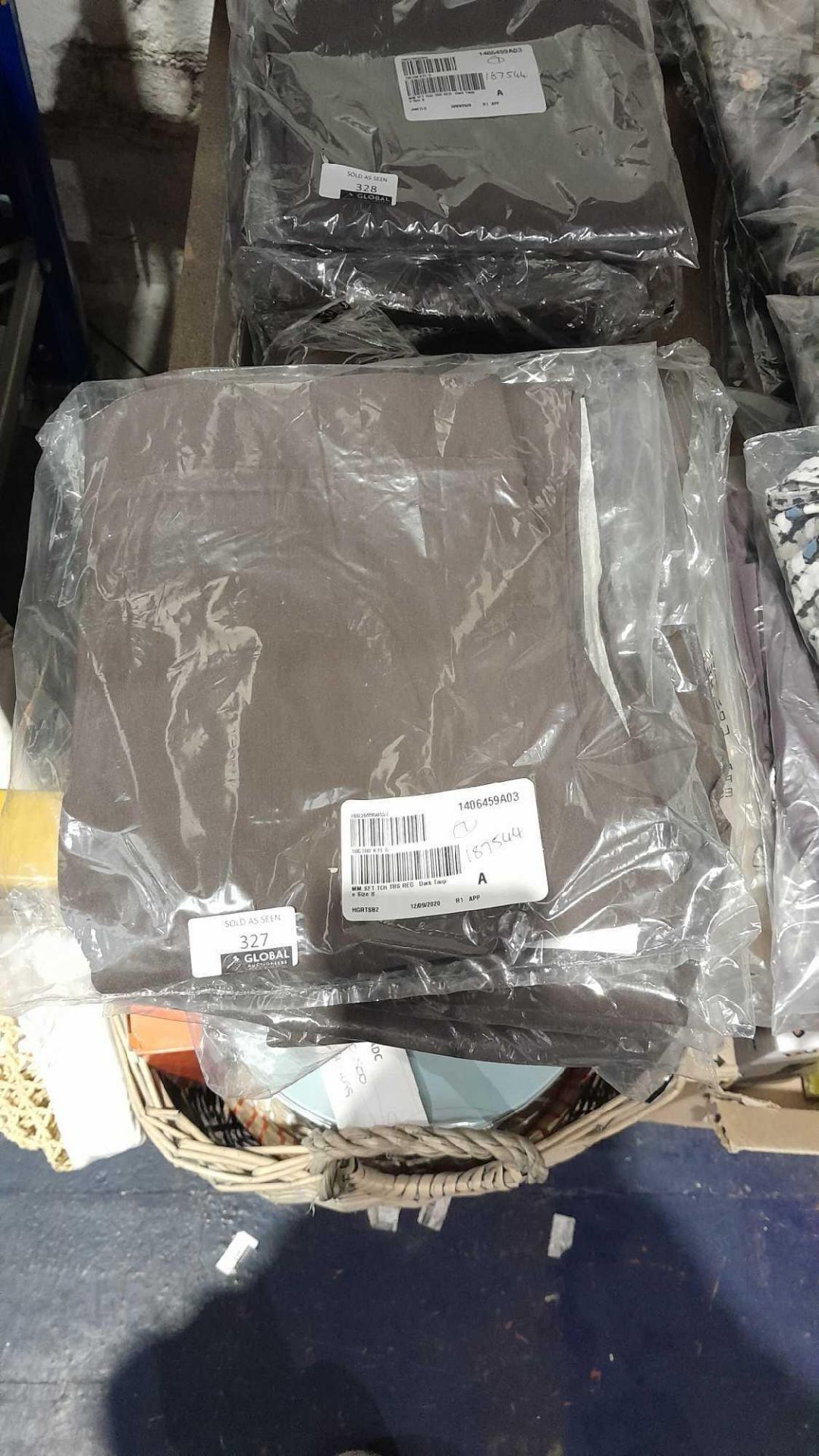 RRP £300 Lot To Contain 6 Bagged Brand New Size 8 Pairs Of Mm Soft Touch Dark Taupe Trousers - Image 2 of 2