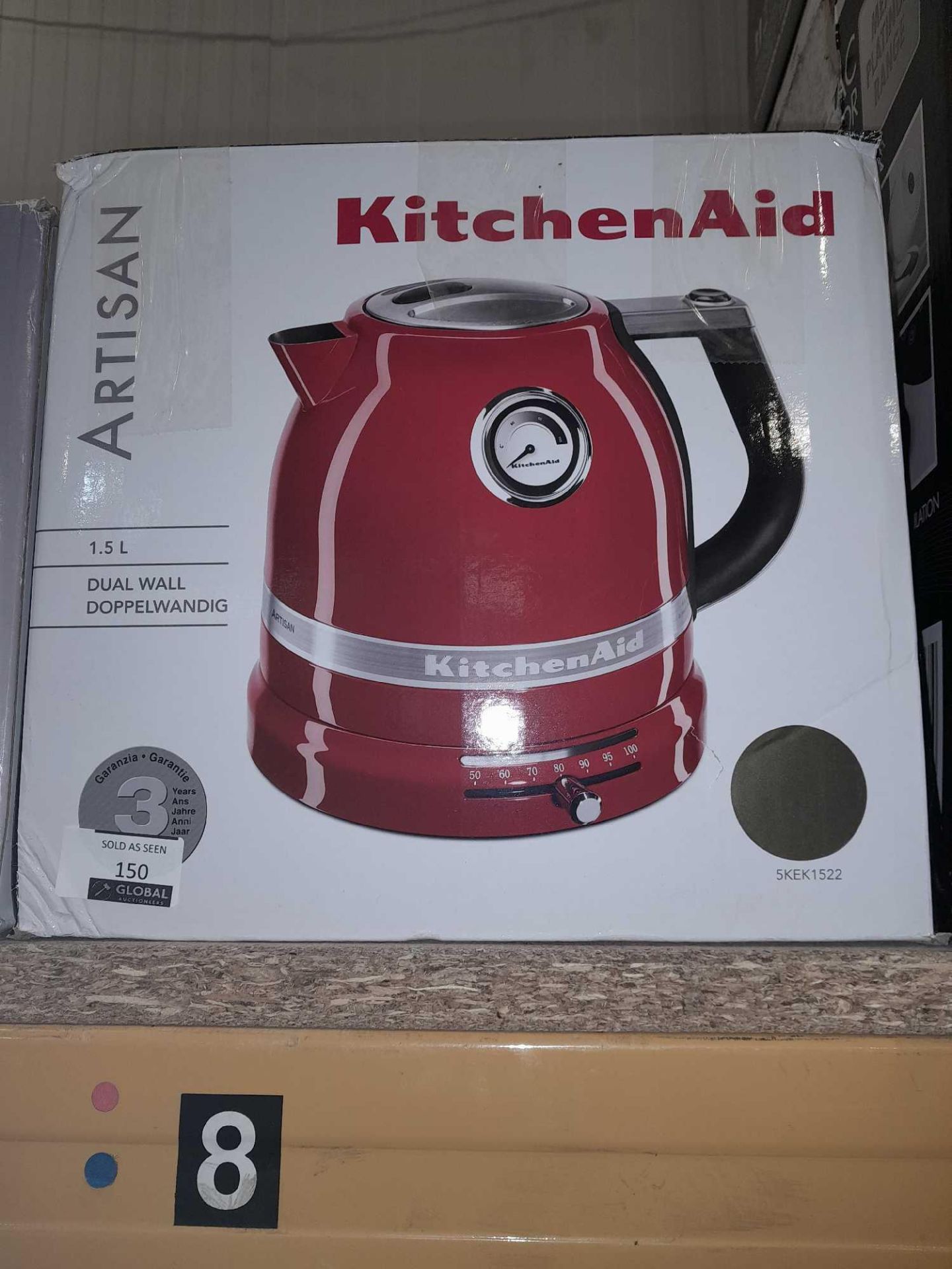 RRP £150 Boxed Kitchen Aid 1.5L Artisan Temperature Kettle - Image 2 of 2