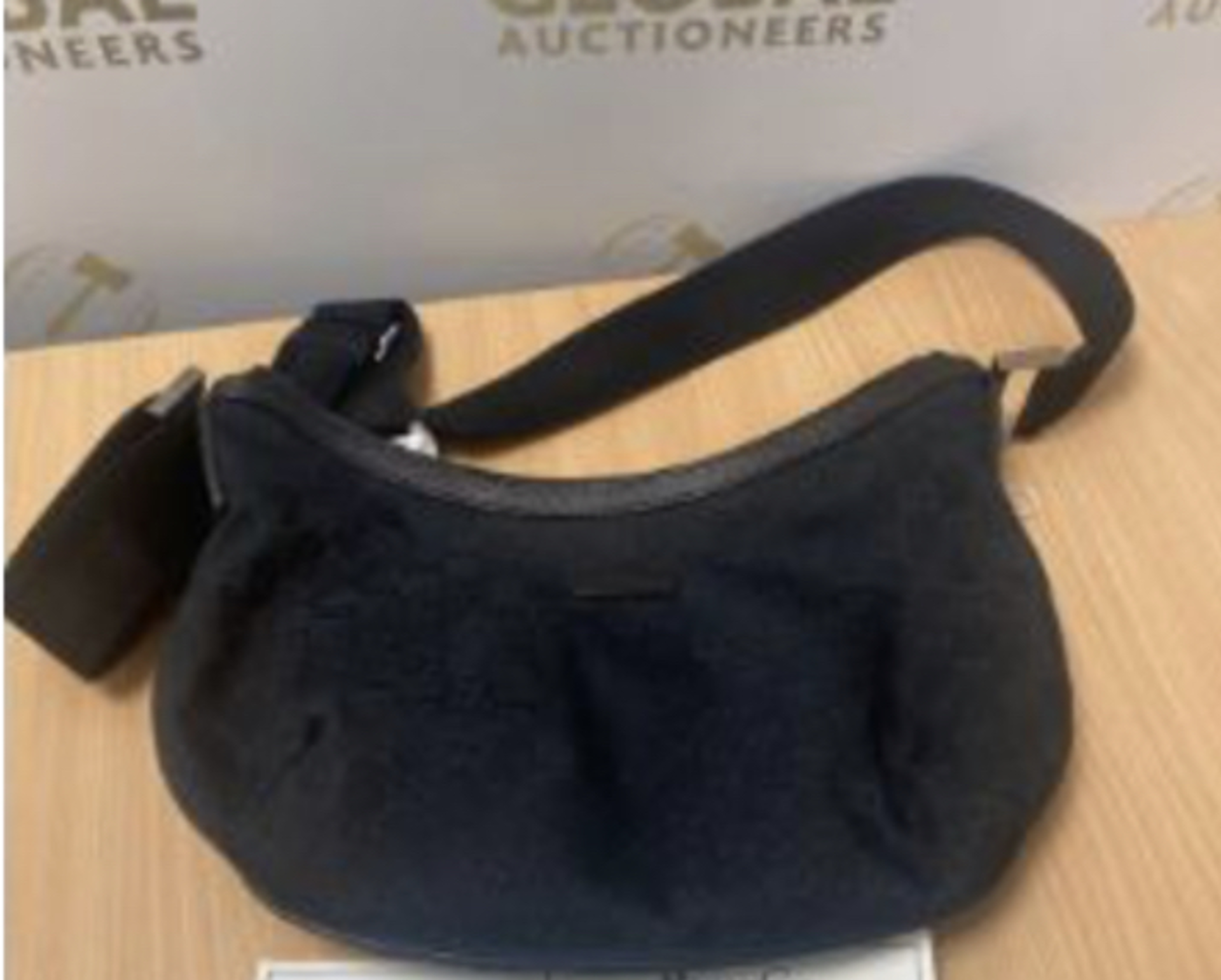 RRP £1080 Gucci Messenger Shoulder Bag, Black Mongrame Canvas, 32X24X2Cm (No VAT on the hammer, 5%