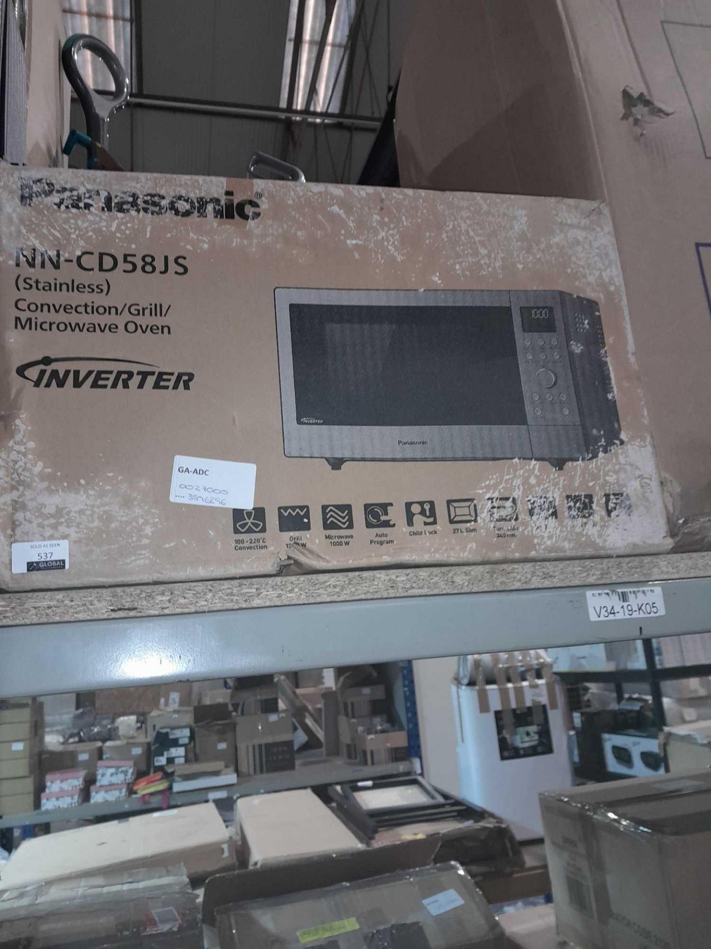 RRP £270 Boxed Panasonic Nn-Cd58Js Convection/Grill/Microwave Oven - Image 2 of 2