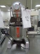 Hobart model M20-A, table top 20 litre planetary paddle mixer