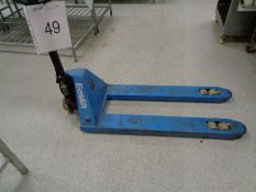 Pallet truck as lotted