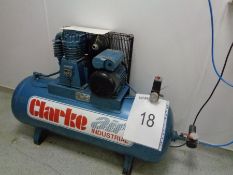 Clark Air receiver mounted air compressor