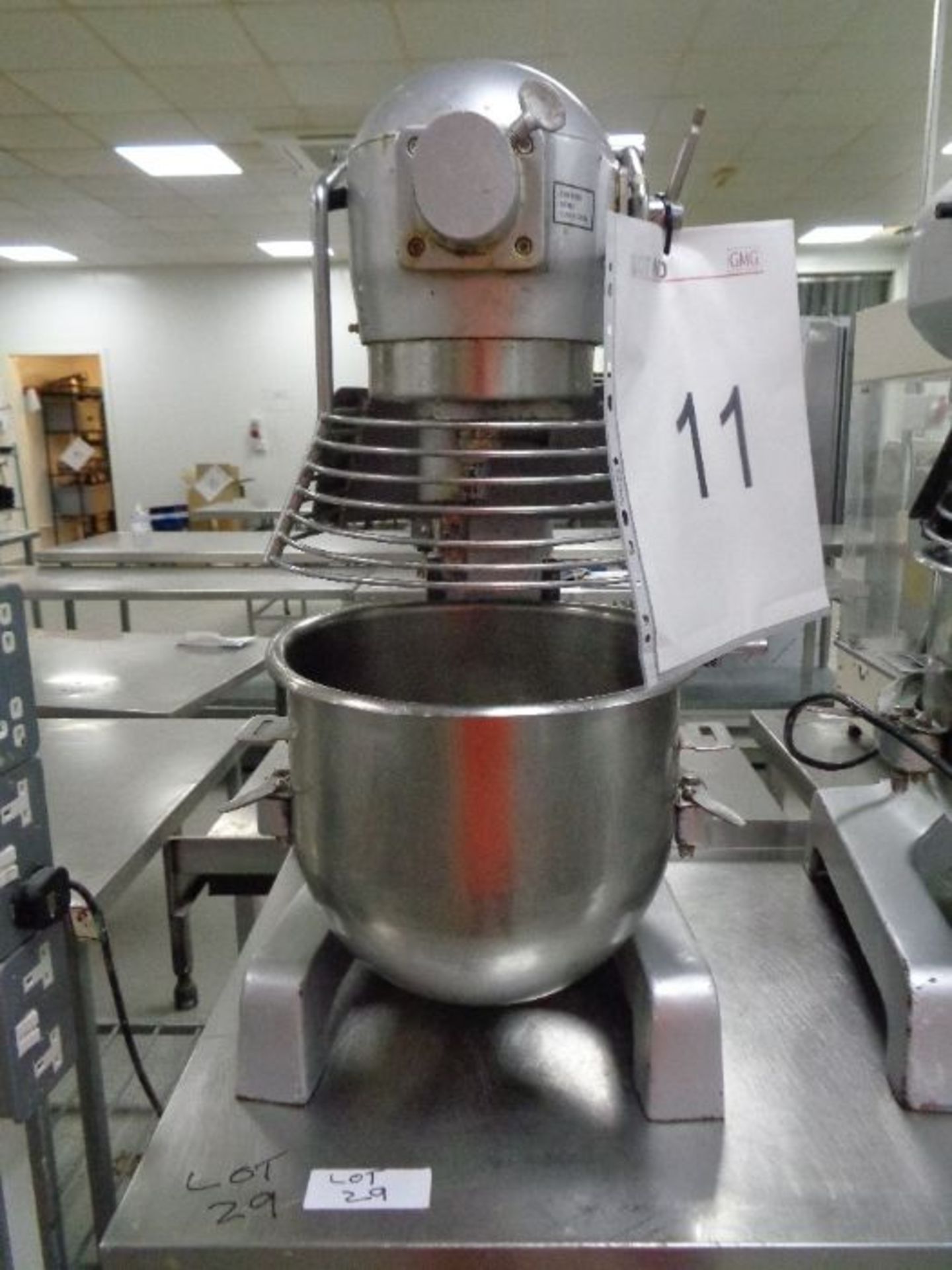 Hobart model M20-A, table top 20 litre planetary paddle mixer