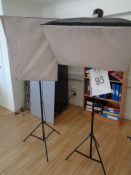 2 x SP-250M studio lights and stands as lotted