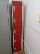 5 Compartment shoe locker