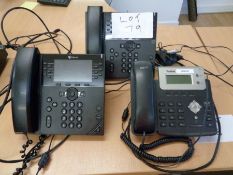 3 x desk phones as lotted